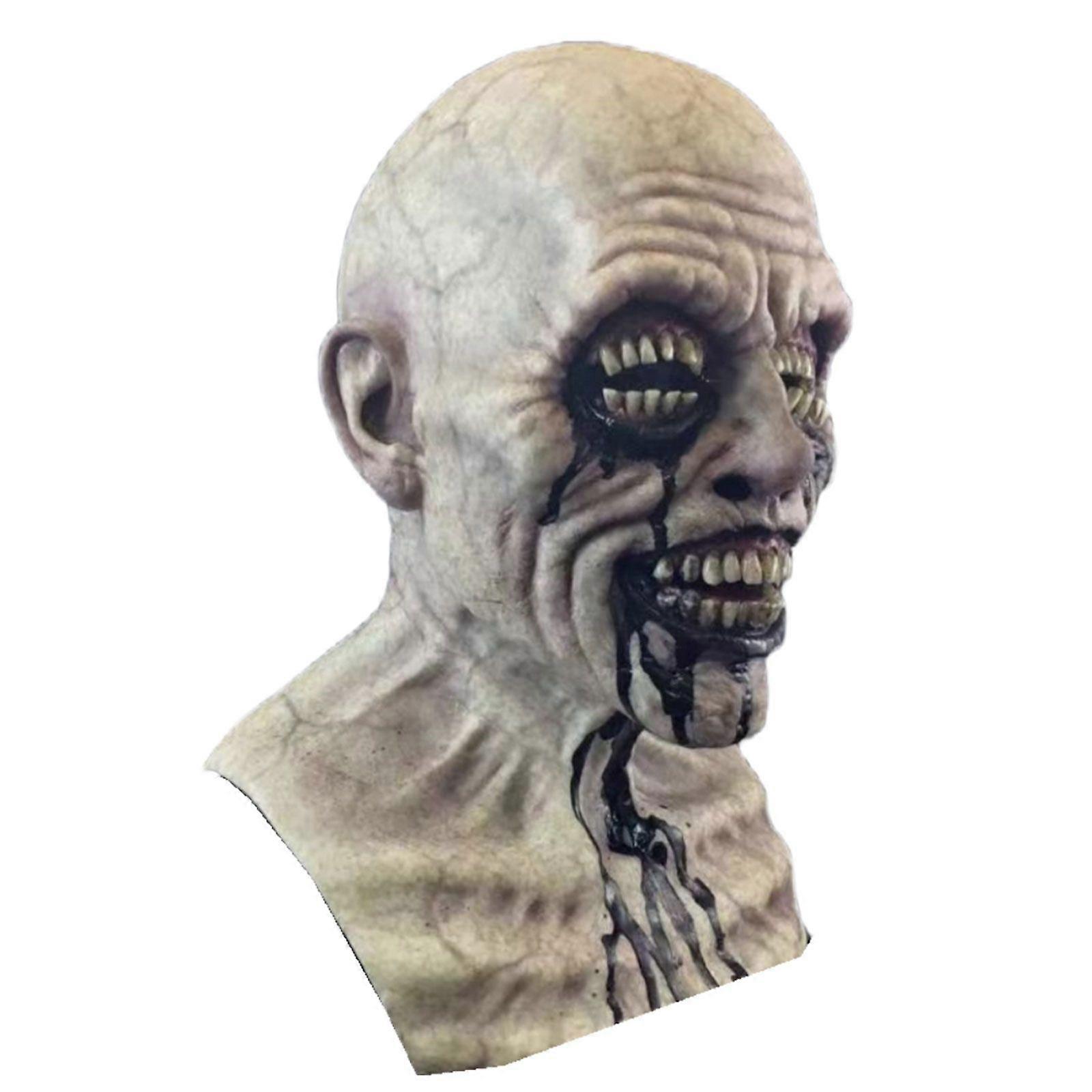 歯の男眠っている悪魔Cosコリント式人形の家の歯の妖精の頭ハロウィーンの恐怖マスク