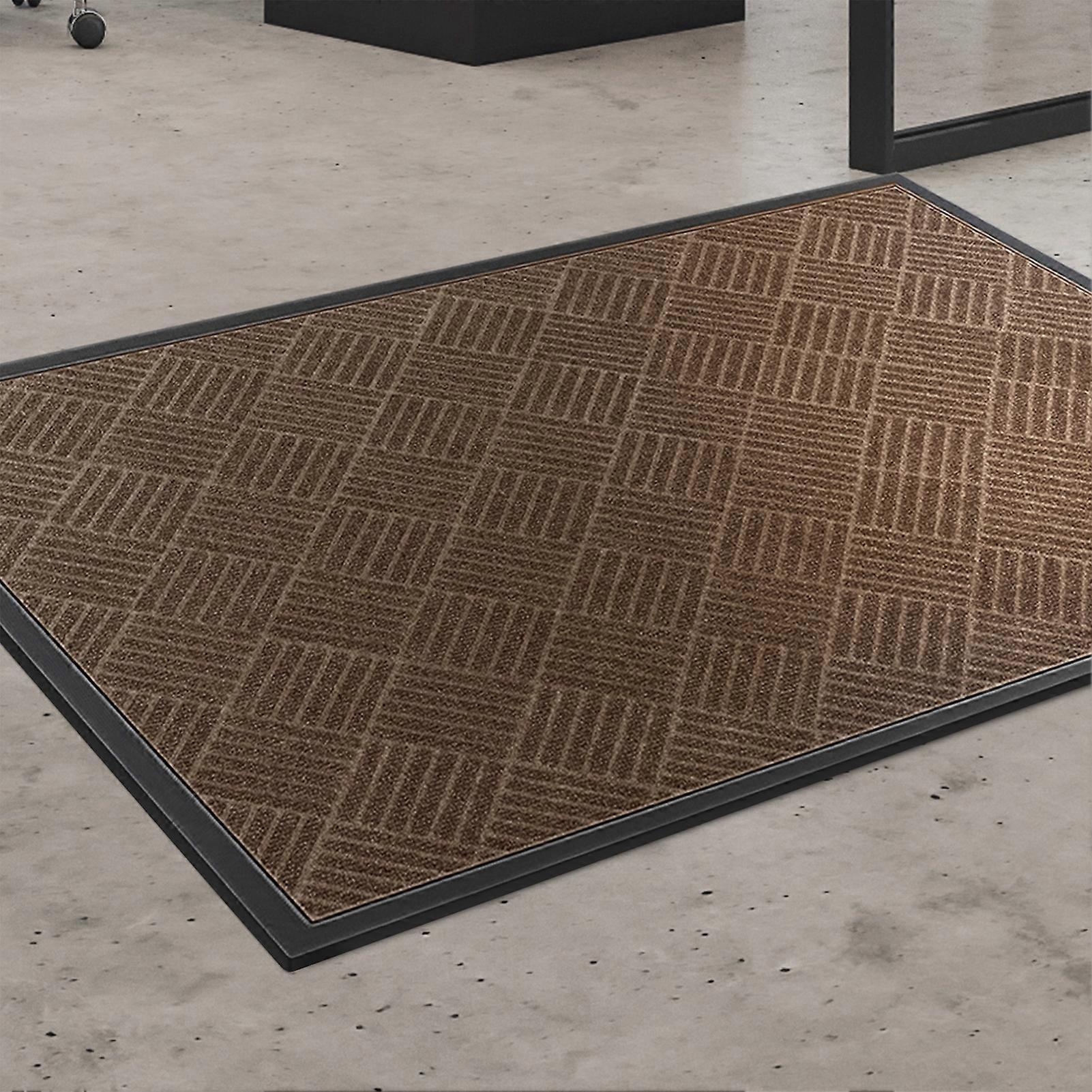 Rubber Door Mat 150*90CM Black Brown