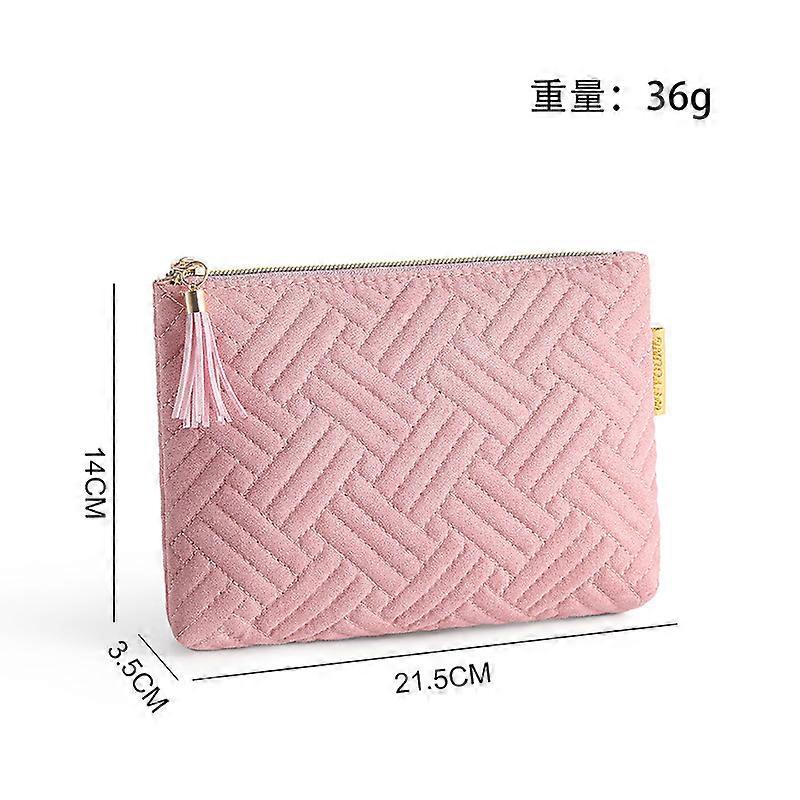 Travel toiletry bag, double layer, pink, ⅰ-pink-1 piece