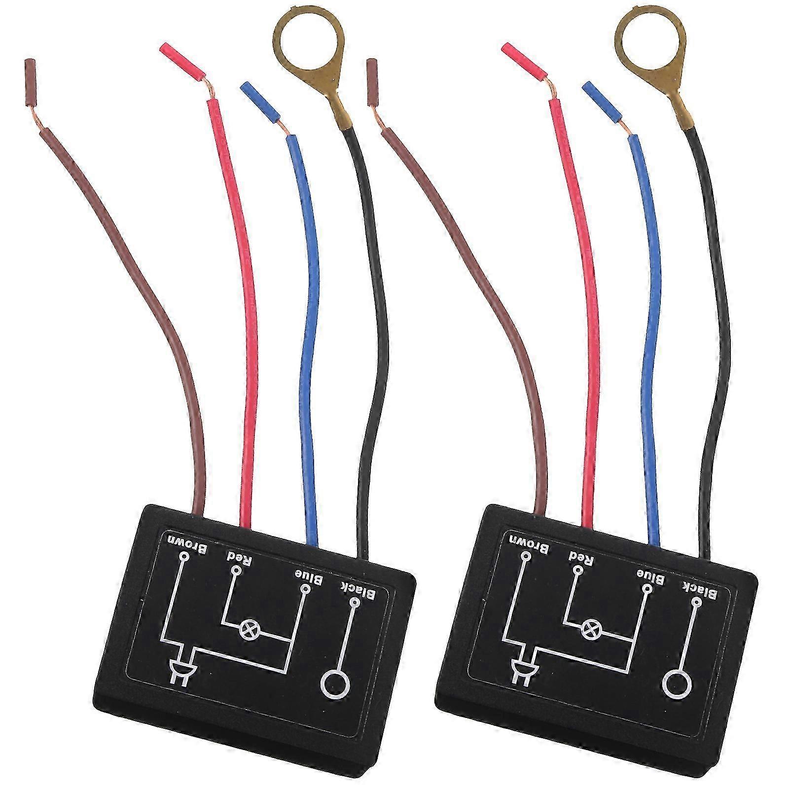 2 Pcs Lamp Switch Touch Light Switch Dimmer Touch Sensor Switch Table Lamp Dimmer Switch Replacement 4 Way Touch Sensor Dimmer