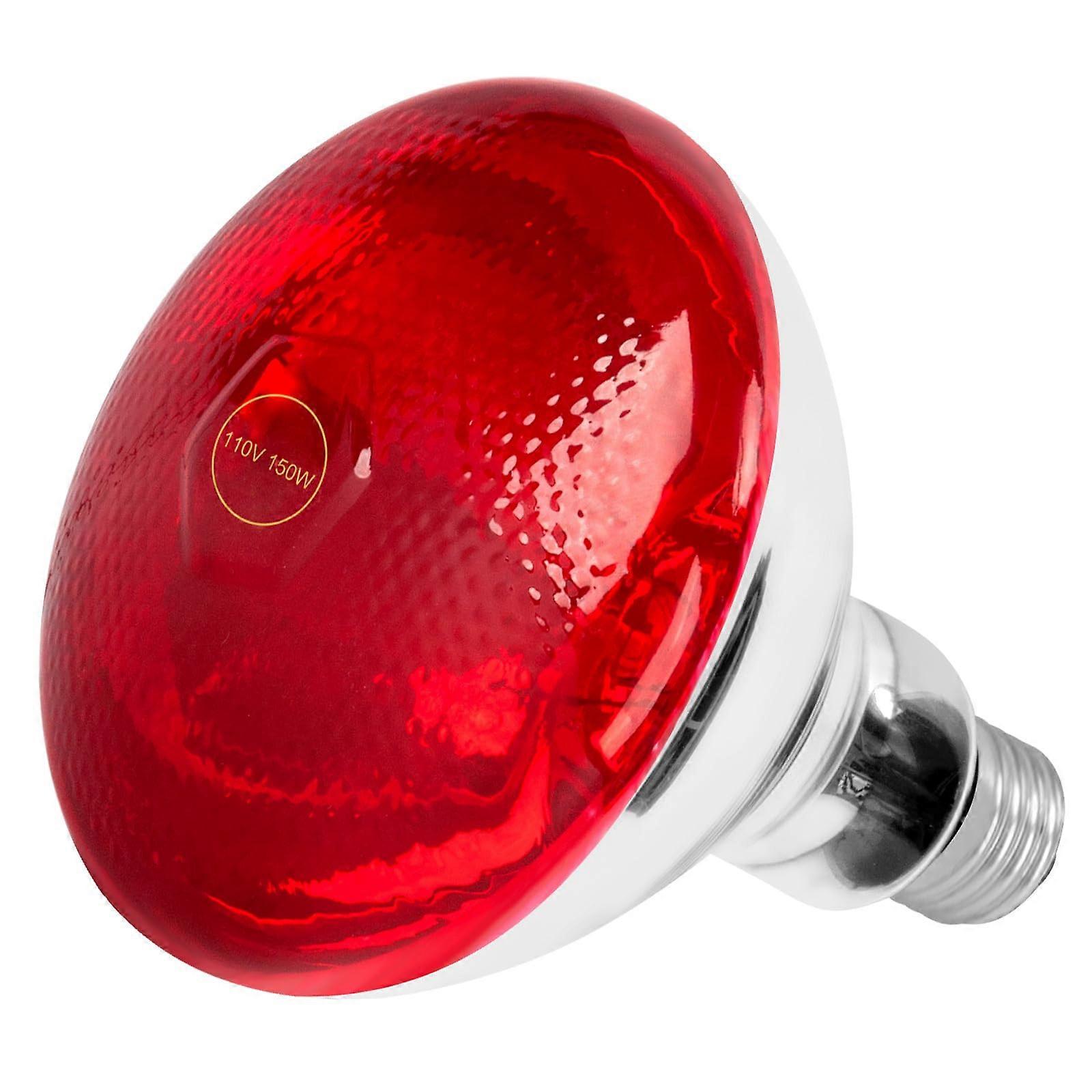 Infrared Bulb Heat Lamp, 150 Watt Red Light Therapy Bulb for E26/E27 Socket, Infrared Heat Lamp for Body and Pet Use