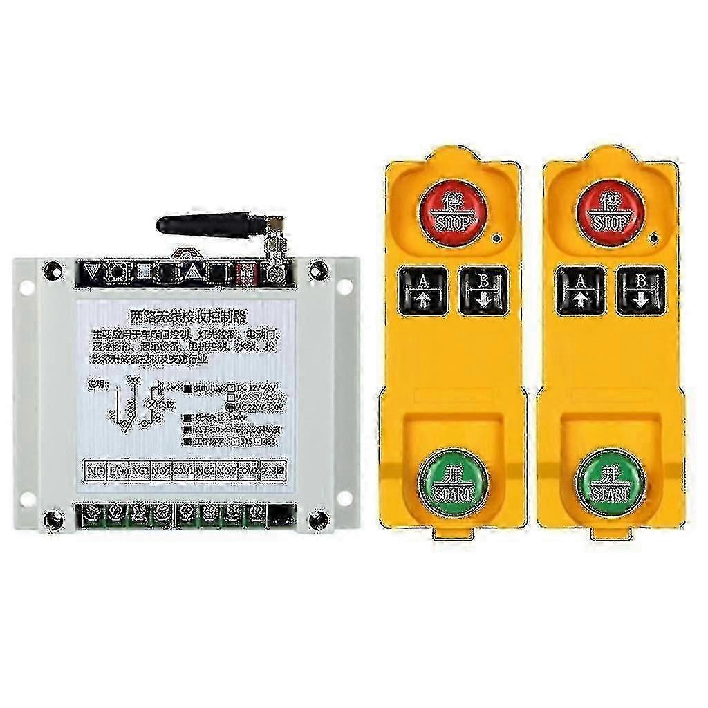 AC220V~380V Wireless Remote Control Switch Relay RF Transmitter 315/433MHZ P20250110501