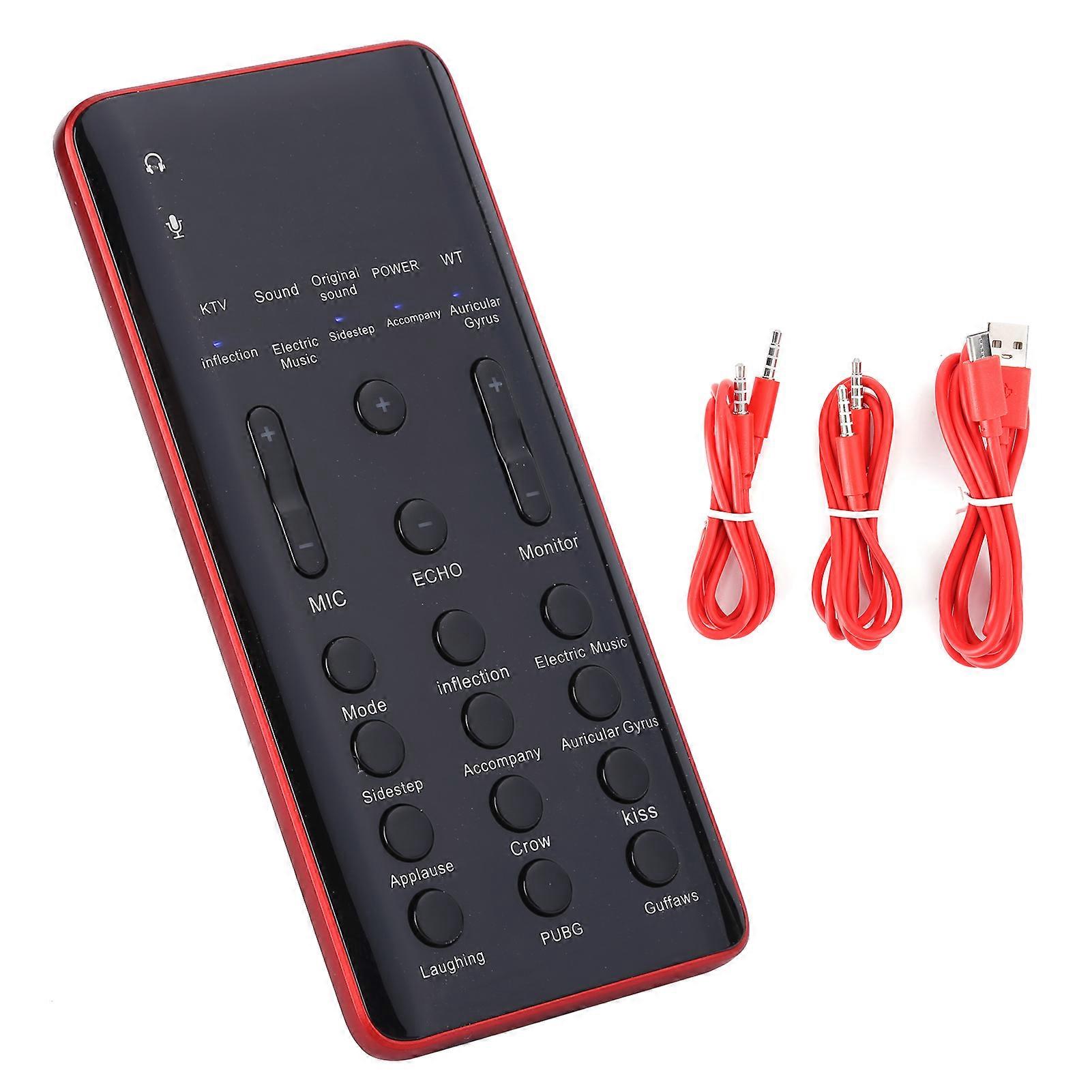 Portable External Wireless Bluetooth Sound Card Mobile Phone Computer Live Voice Changing