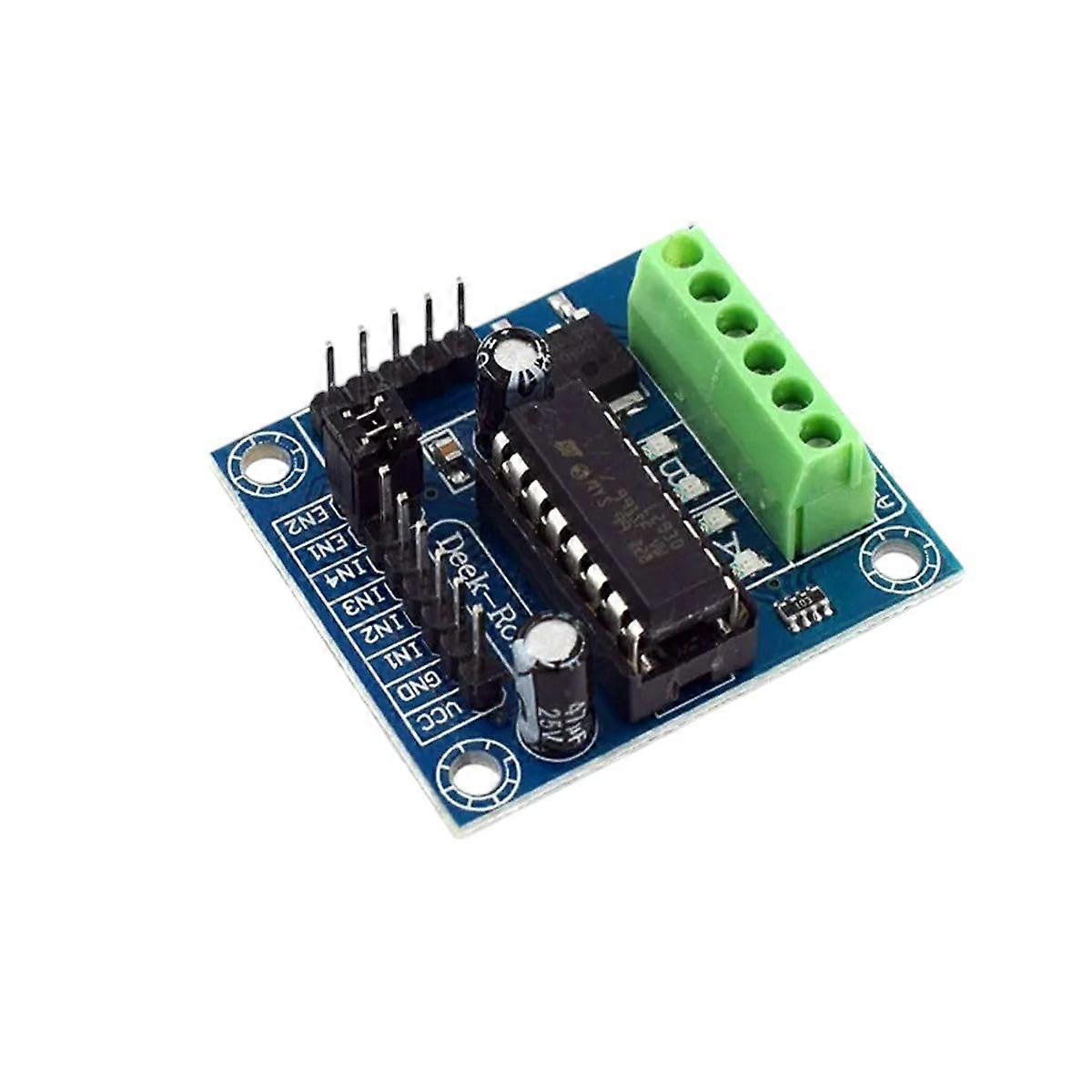 L293D Motor Driver Mini Expansion Board Module for Arduino, Dual H-Bridge, 1.2A, Compatible with Raspberry Pi
