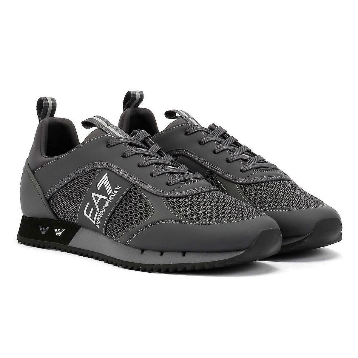 EA7 XK050 Men's Black/Silver Trainers
