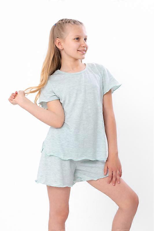Ľahké oblečenie na spanie pre dievčatá – priedušné bavlnené tričko a šortky, letné, HC 6372-001