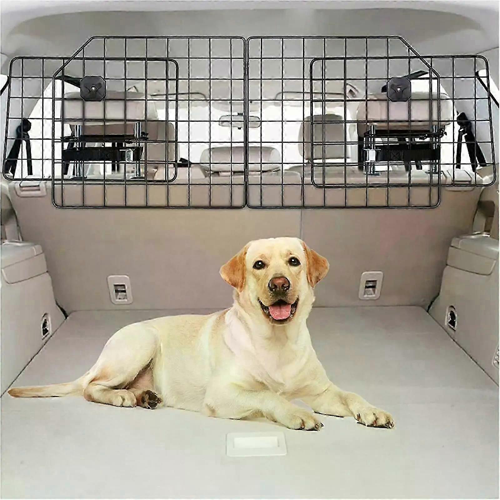 Dog Car Barrier Multifunctional Pet Trunk Divider Gate Portable Vehicles Safety Travel Separator Guard Net for Dog Travel Suppli