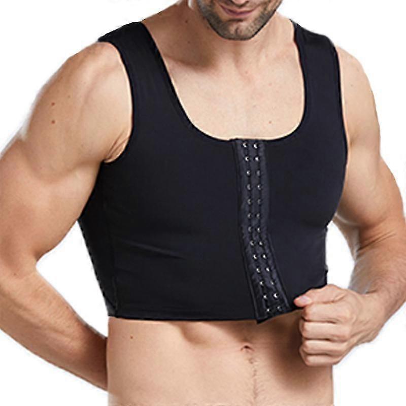 Lebanghui Men Gynecomastia Shaper New Slimming Chest Control Boobs Shapewear Undergarments Stomach Girdles Hook Control