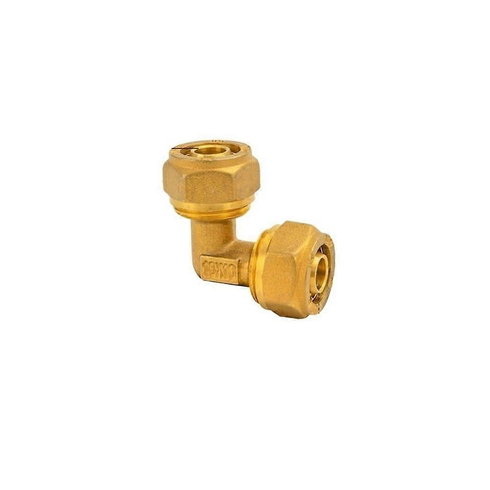 H58 Brass Nickel Compression Elbow For Pipe Fitting 1216/1418/1620/2025/2632 Floor Heating