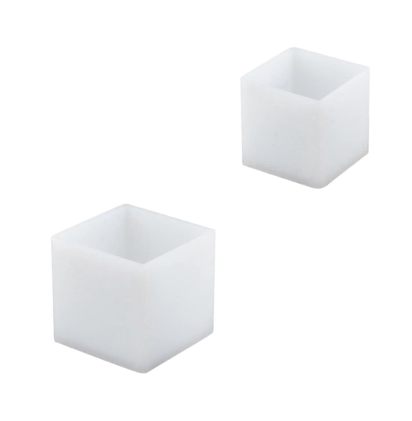 Resin Silicone Set For Diy Projects, Food-grade Epoxy Silicone Cube Resin Casting Tools, Semi-transparent Material 6.5 X 6.5 X 6.5, 5 X 5 X 5