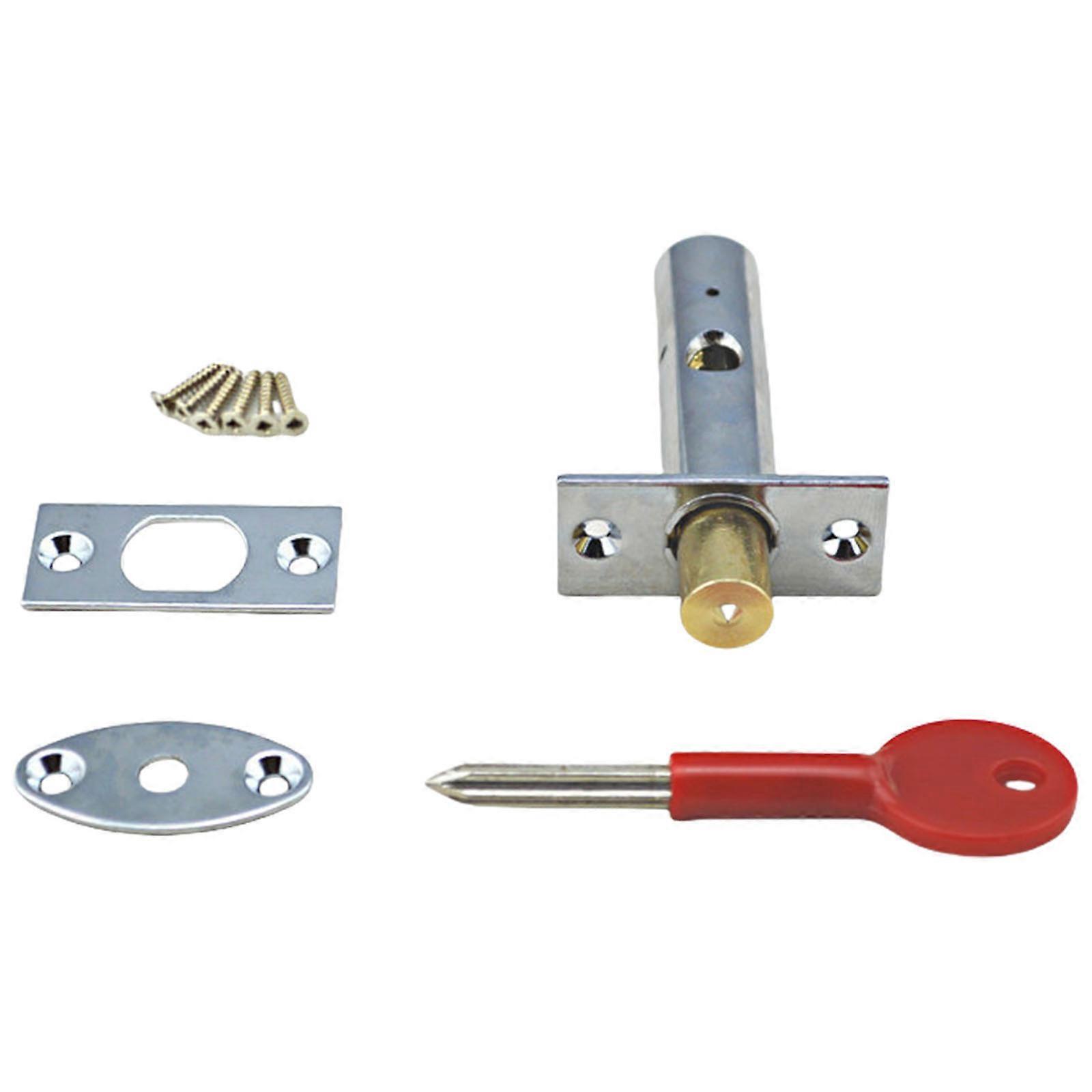 Sturdy Brass Mortice Rack Bolts for Fire Door Concealed Locking Mechanism Weatherproof Security Upgrades Set Daily Use Silver
