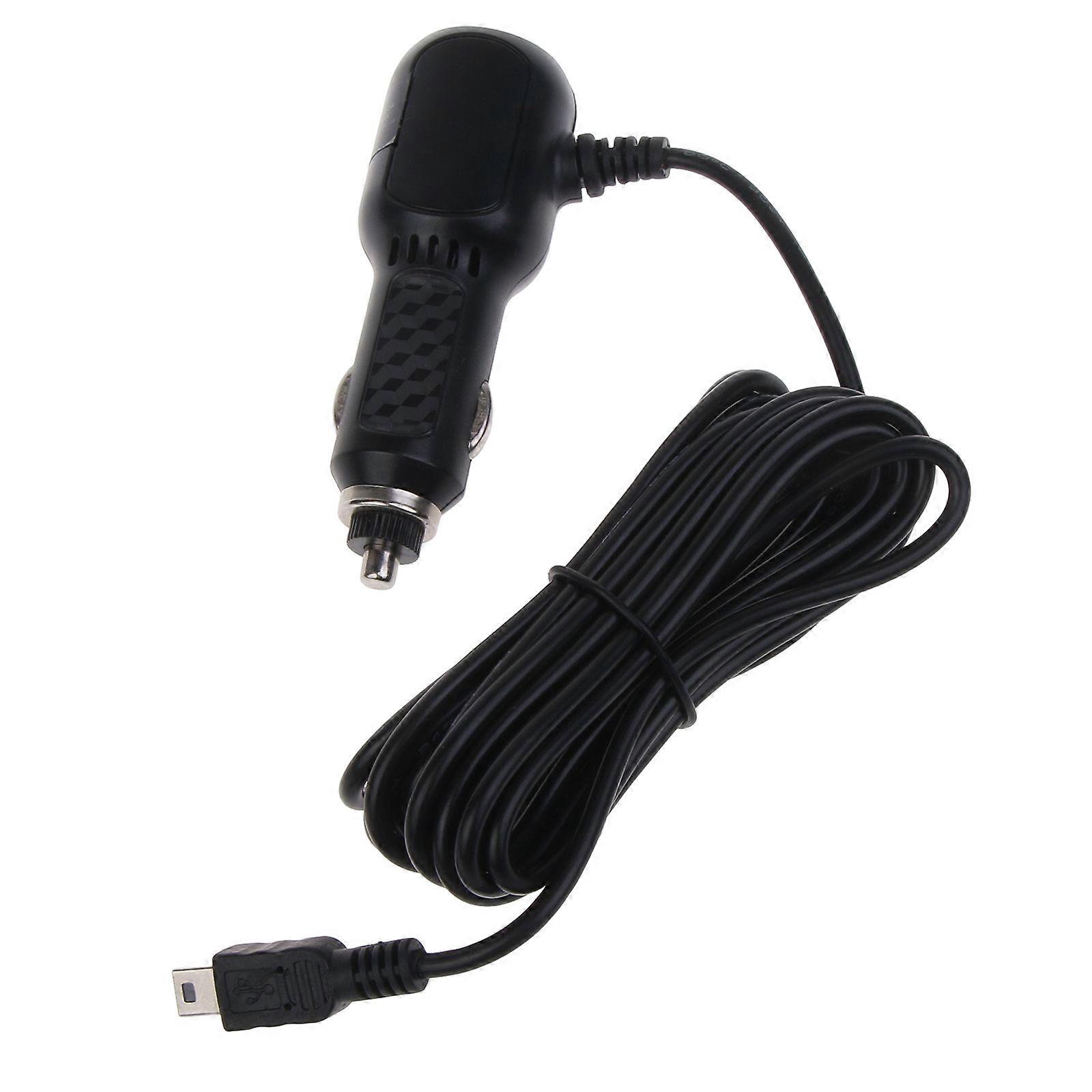 Araç Şarj Cihazı Çift USB Şarj Kablosu 3.4M Güç Kablosu Kaynağı 12V-24V DVR Kamera GPS Sigara-Çakmak Adaptörü Soket