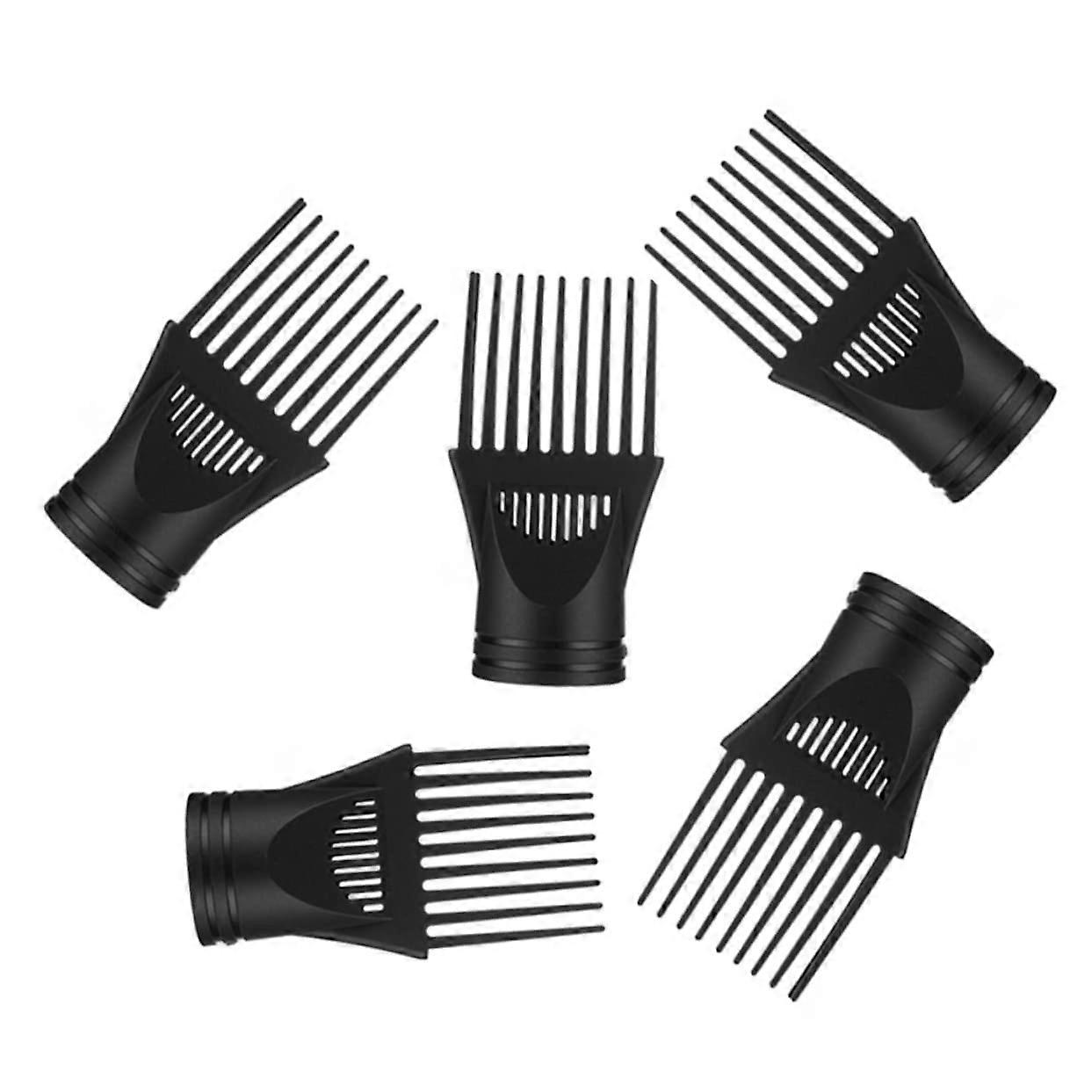 Set of 5 Hair Dryer Combs Nozzles Replacement Attachments for Blow Dryer Styling Tool