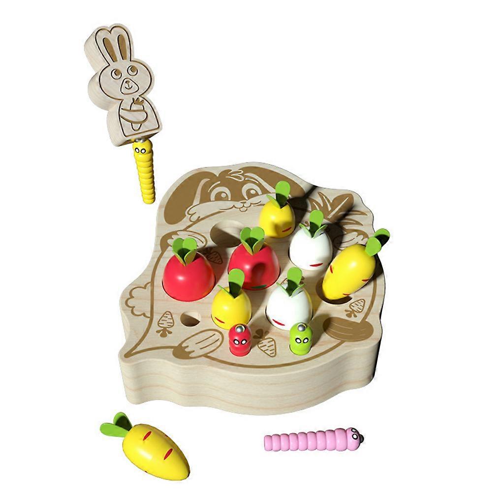 Interactive Kids Pull Radish Insect Game for Play Toys Meaningful Table Games Early Educational Plug Game Toys