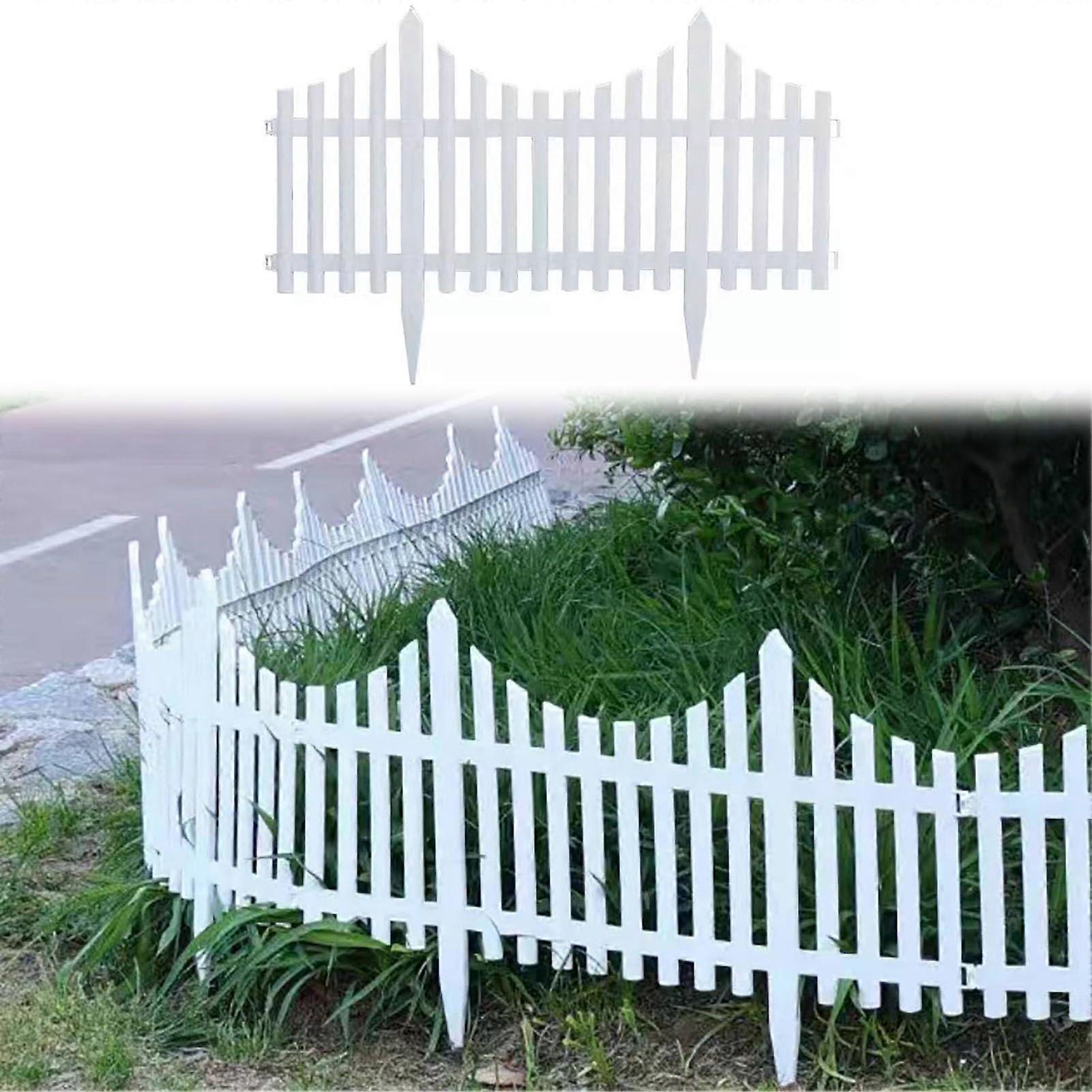 Decorative Garden Fence Edging Flexible Border for Flower Bed & Tree Protection, No Digging Required, Weather-Resistant, Black
