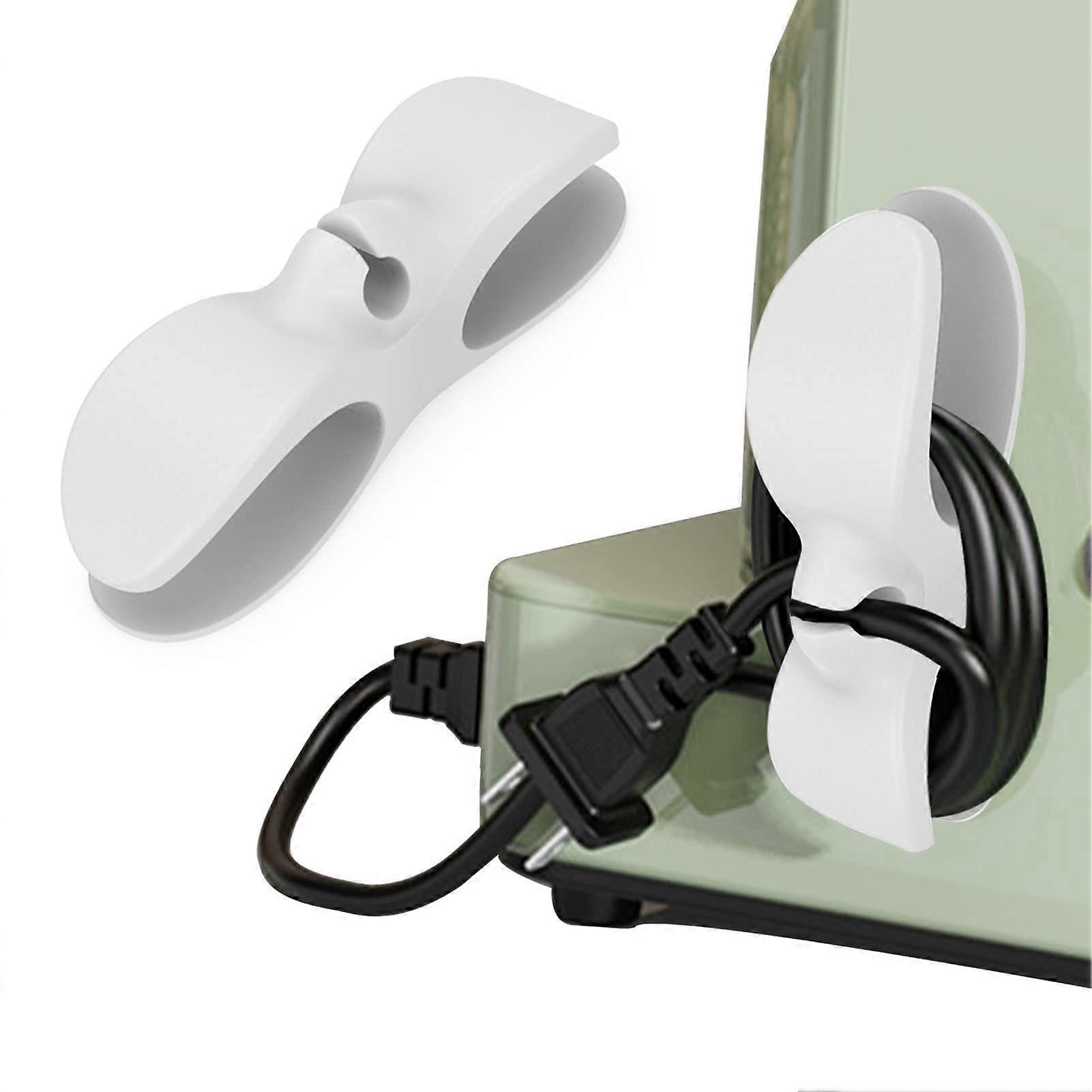 Cable Organiser for Kitchen Appliances | Cord Hider for Air Fryer, Toaster, Mixer, Coffee Machine | White Cable Wrap Storage