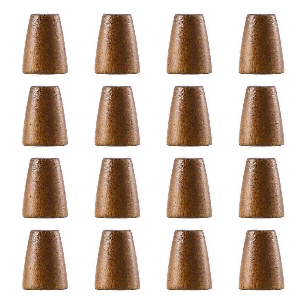 100Pcs Drawstring Cord Locks din lemn frânghie capete clopot frânghie catarame glisante elemente de fixare