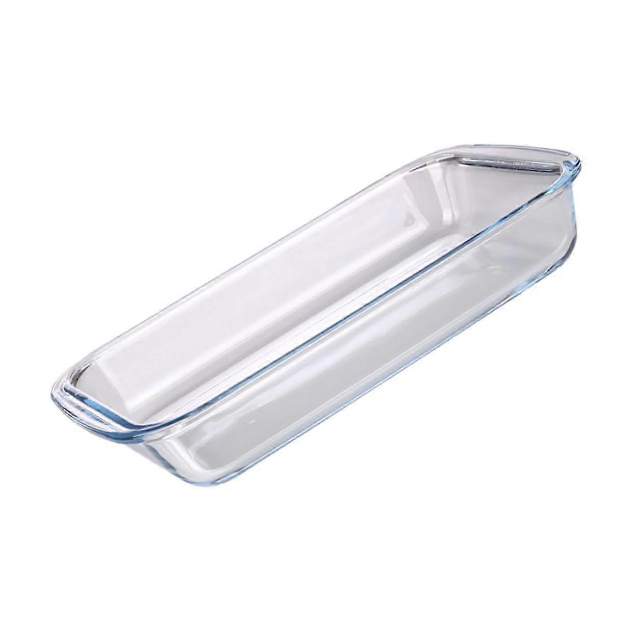 1 Piece Glass Casserole Dish Rectangular Baker with Lid White