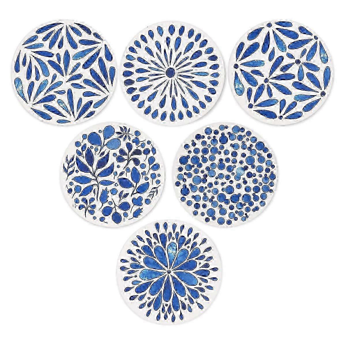 2025 absorbent round stone coasters Set of 6 for office, kitchen