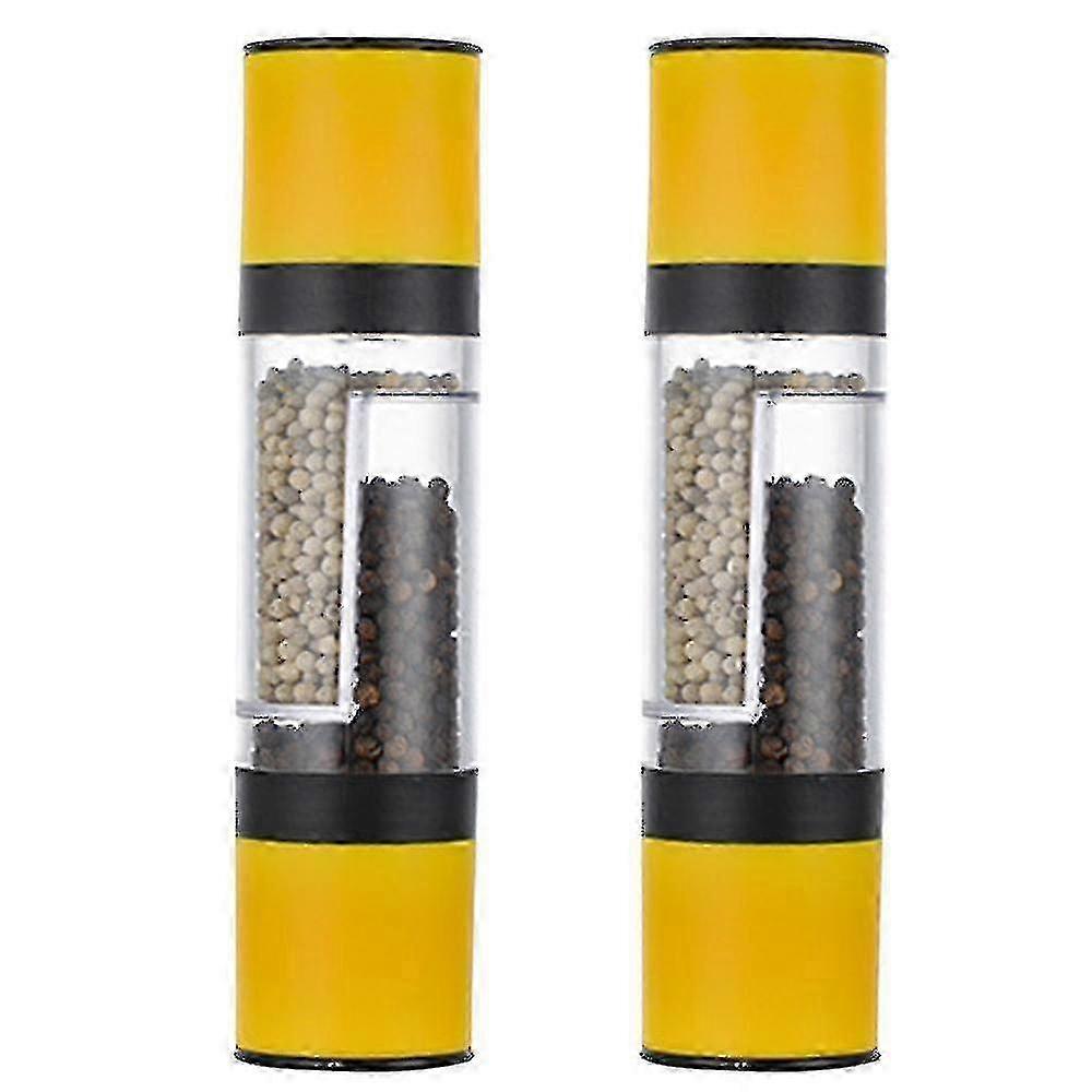 Manual Salt and Pepper Grinder Set with Adjustable Coarseness, Refillable Spice Mills Suitable for Certain Brands