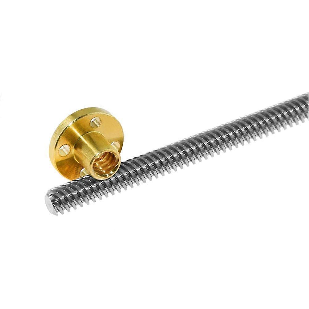Lead Screw Nut Lead Screw 320mm Stainless Steel For Machine Tool Rails 3D Printing 1Set