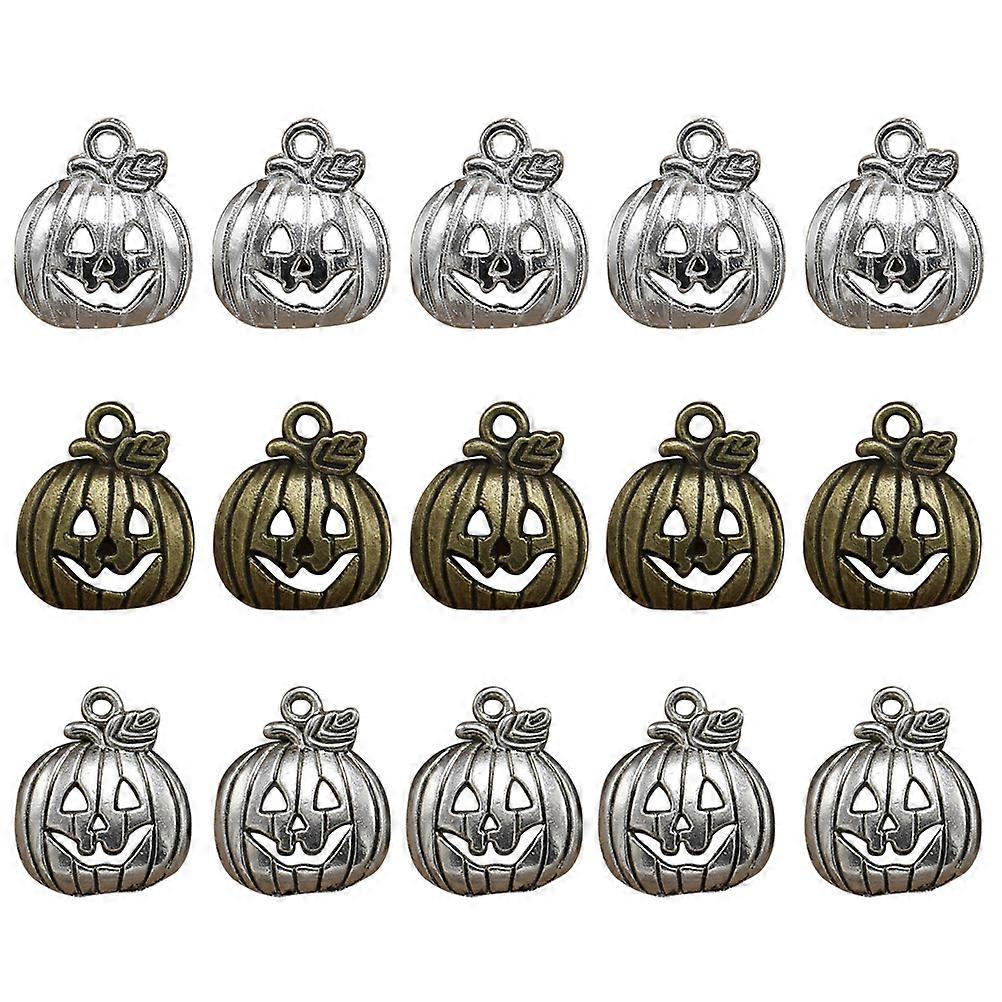 Retro Design Halloween Bag Pendant Diy Accessory Key Organizer Bronze Color 15Pcs