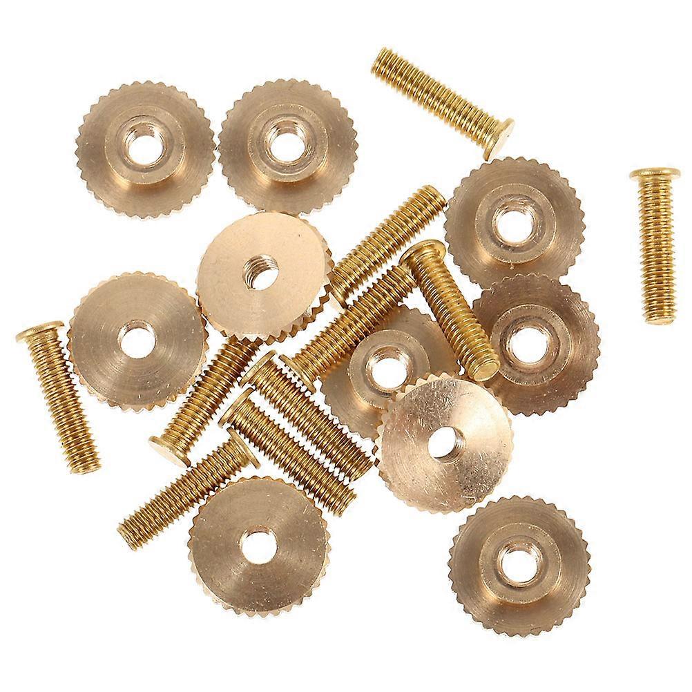 Screw Cap Pin Backs Badge Fixation Craft Projects Professional Settings Conferences Simple Installation Golden Metal 1.00X1.00X0.50CM 20Set