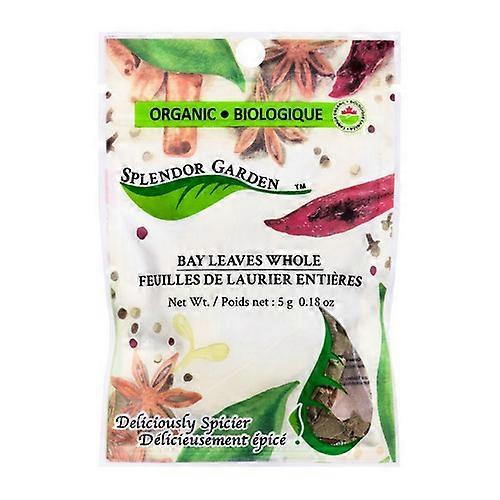 Splendor Garden Organic Bay Leaves Whole, 5 Grams (6 Count)