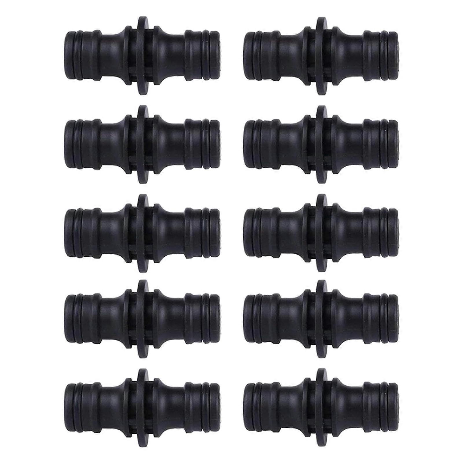 10Pcs Leakproof Quick Connection Designs Hose Coupler 1/2Inch Double Sided Adapter for Garden Faucet Pipe Extension Multicolor