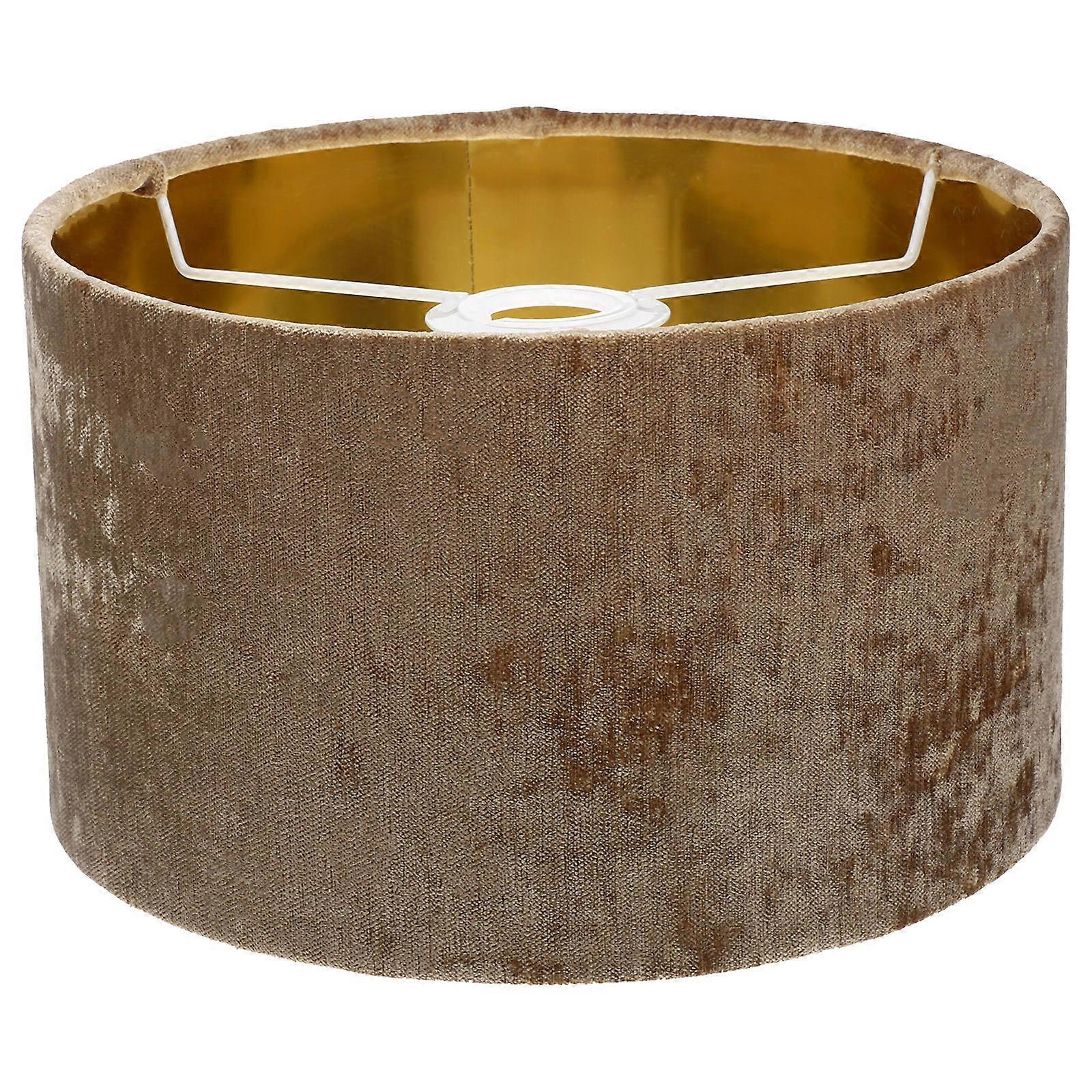 Decorative Lamp Shade Square European Style Light Brown Fabric Sturdy and Practical 1Pcs