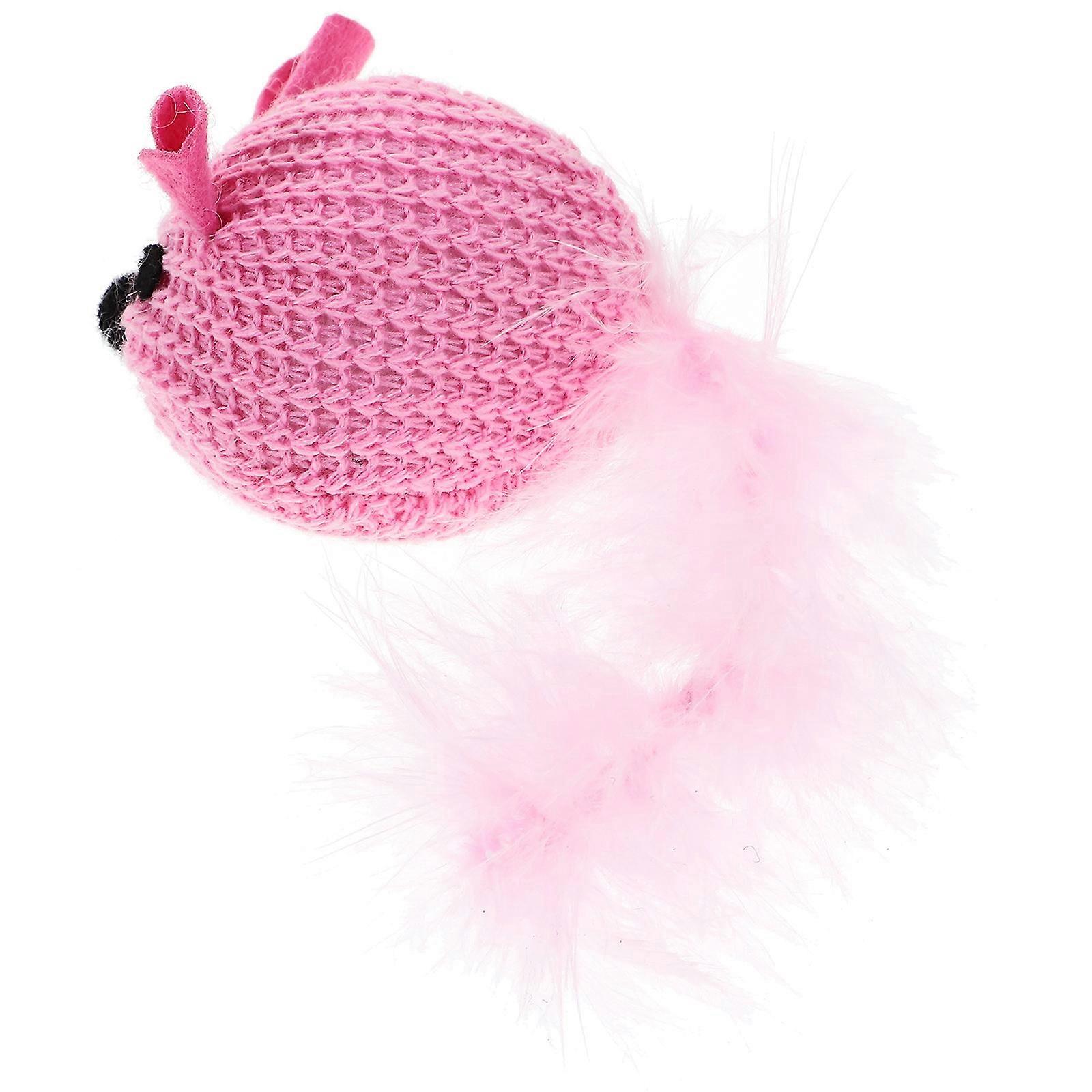 Compact Kitten Toy Soft Plush Mouse Cat Interactive Toy For Indoor Use Stimulate Hunting Instincts 1Set