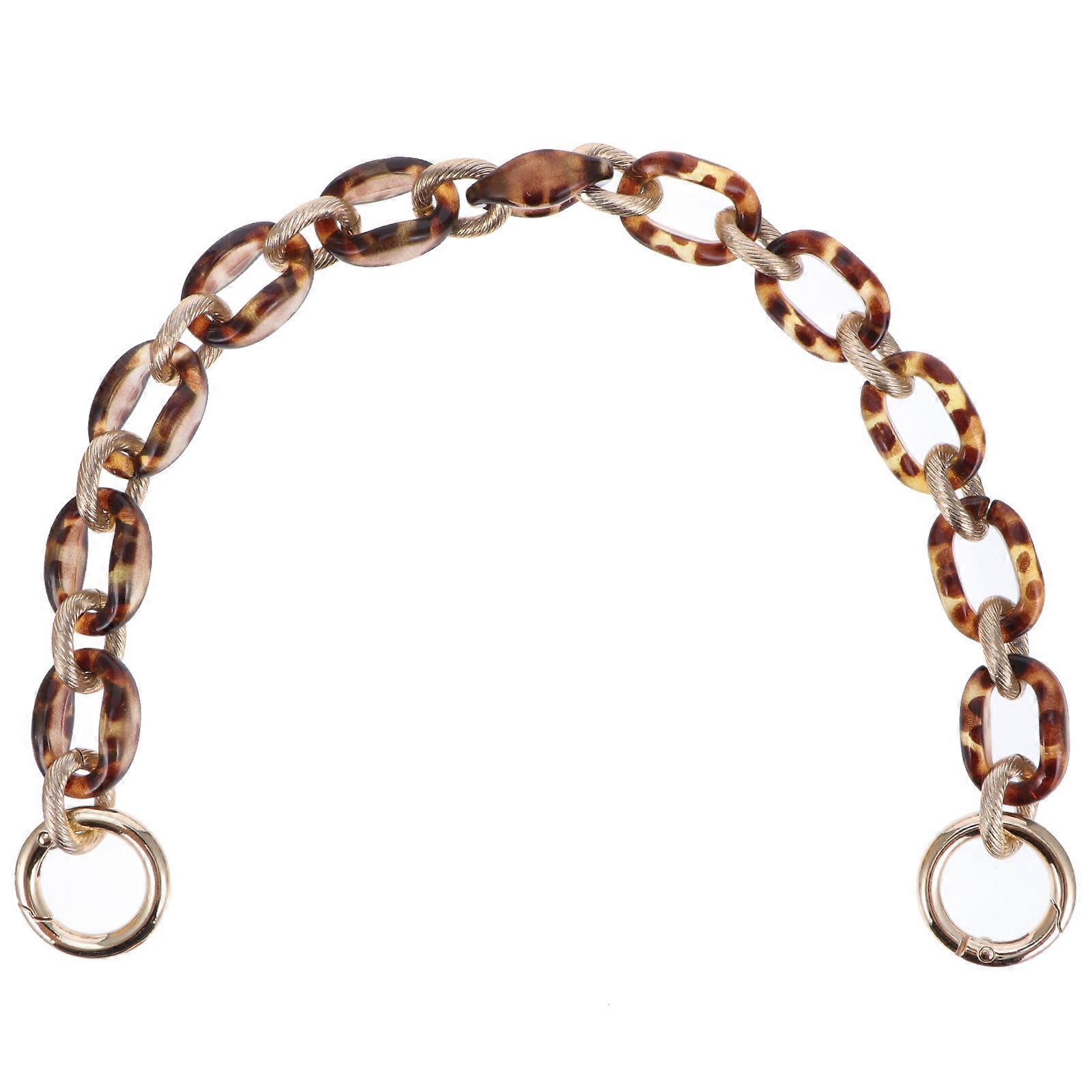 Chain Straps For Handbags Decoration Accessory Purse Handles For Bag Making Coffee 1Pack