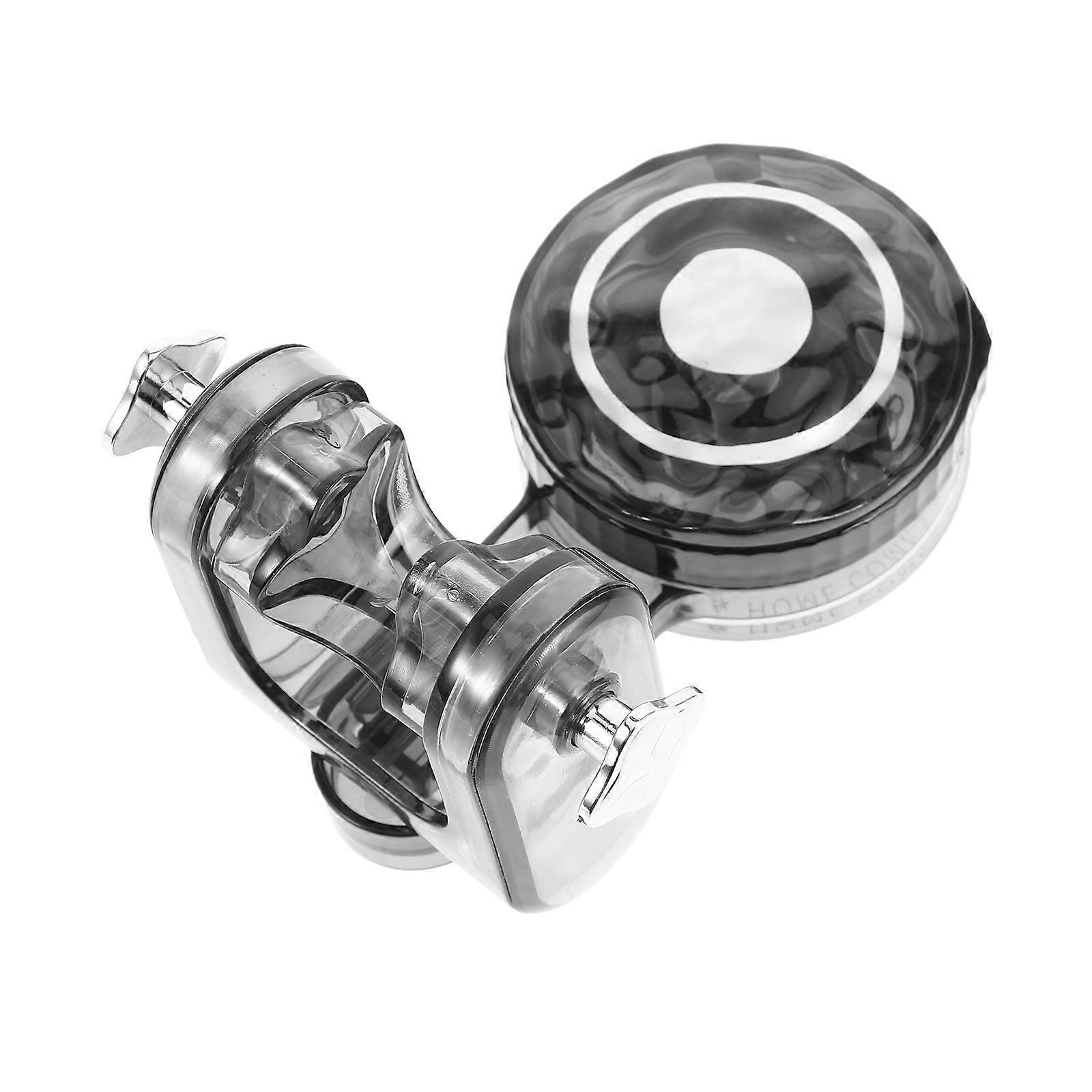 Showerhead Holder For Handheld Small Shower Handle Mount Bathroom Accessories Grey Round Base Adjustable Height 1Set