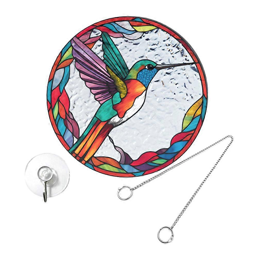 Acrylic Hummingbird Suncatcher Hanging Ornament for Windows, Garden, Balcony – Durable, Fade Resistant Decorative Wall Art for Home and Office