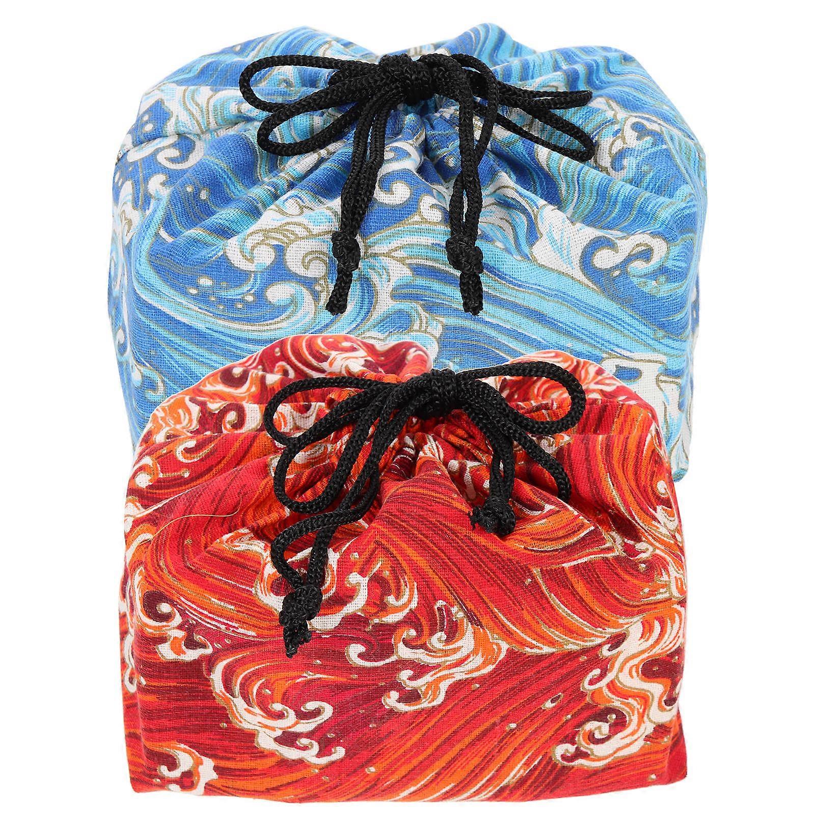 Here's a refined and professional product description for your **2pcs Japanese Style Drawstring Lunch Bag**:
### π **2pcs Japanese Style