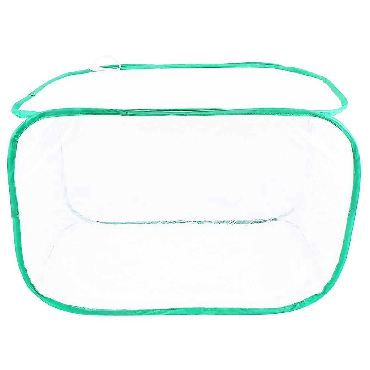 Zipper Mesh Cage Foldable Insect Proof Breathable Outdoor Exploration Toys White 60x40x40cm 1Pack