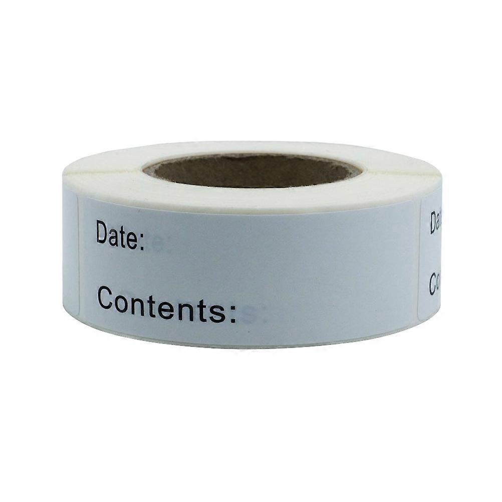 Self-Adhesive Paper Labels Food Storage Sticker Professional Users Writable No Residue Easy Peel and Stick 7.5x2.5x0.05cm 1 Roll