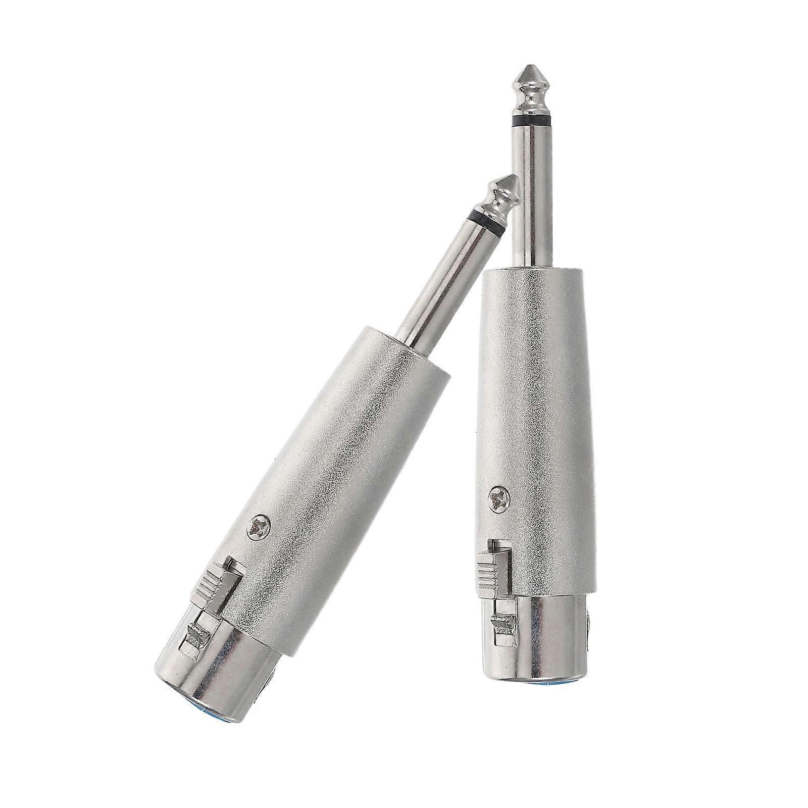 Microphone Adapter Converter 6.35mm 1/4" Mono Male to 3 Pin XLR Female Stereo Audio Connector