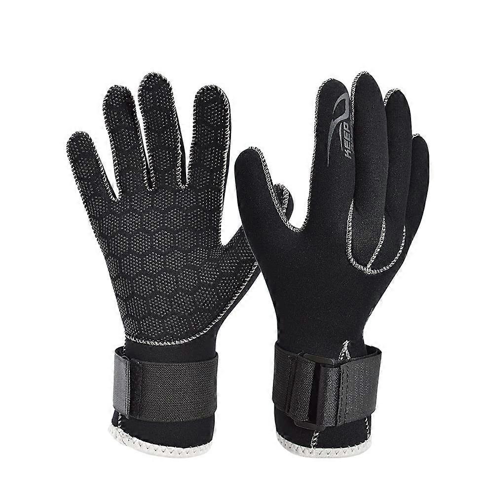 Neoprene Diving Gloves 3mm 5mm for Snorkeling, Surfing, Kayaking, Spearfishing - Warm Waterproof Water Sports Gloves