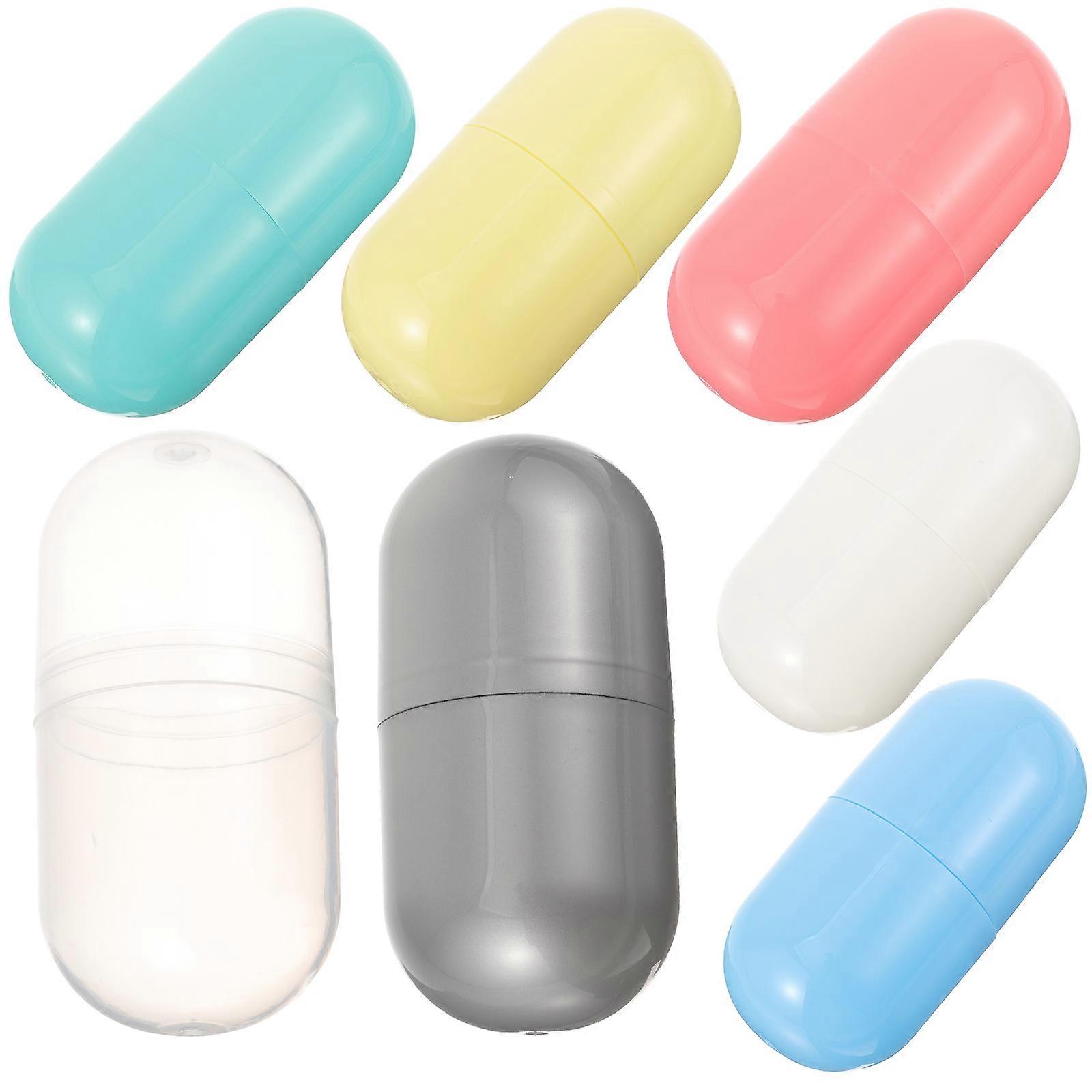 Round Capsules Empty Plastic Fillable Eggs For Holiday Decoration 7Pcs