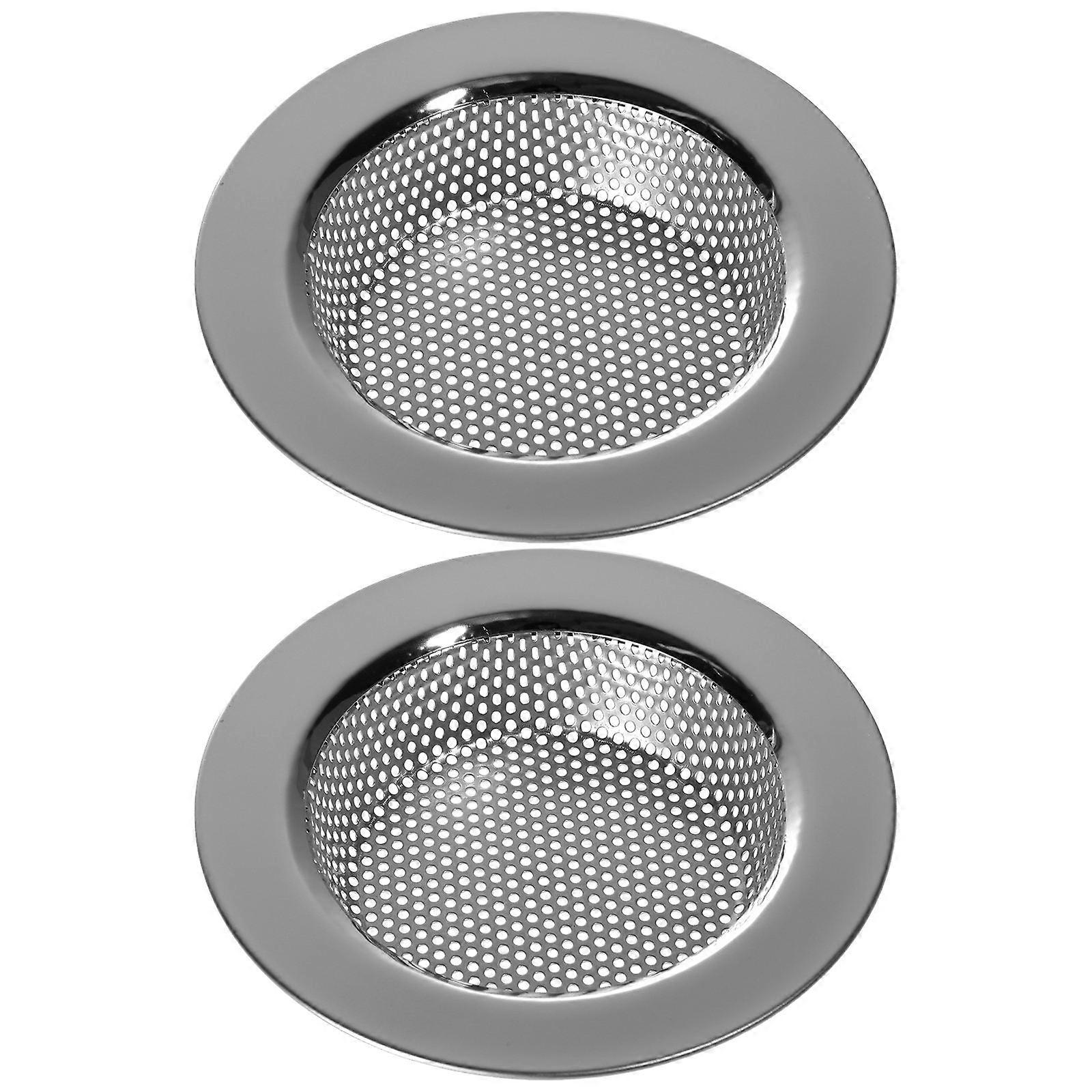 Wash Basin Drain Filter Stainless Steel For Dishwashing Liquid Flow Control 2Pcs
