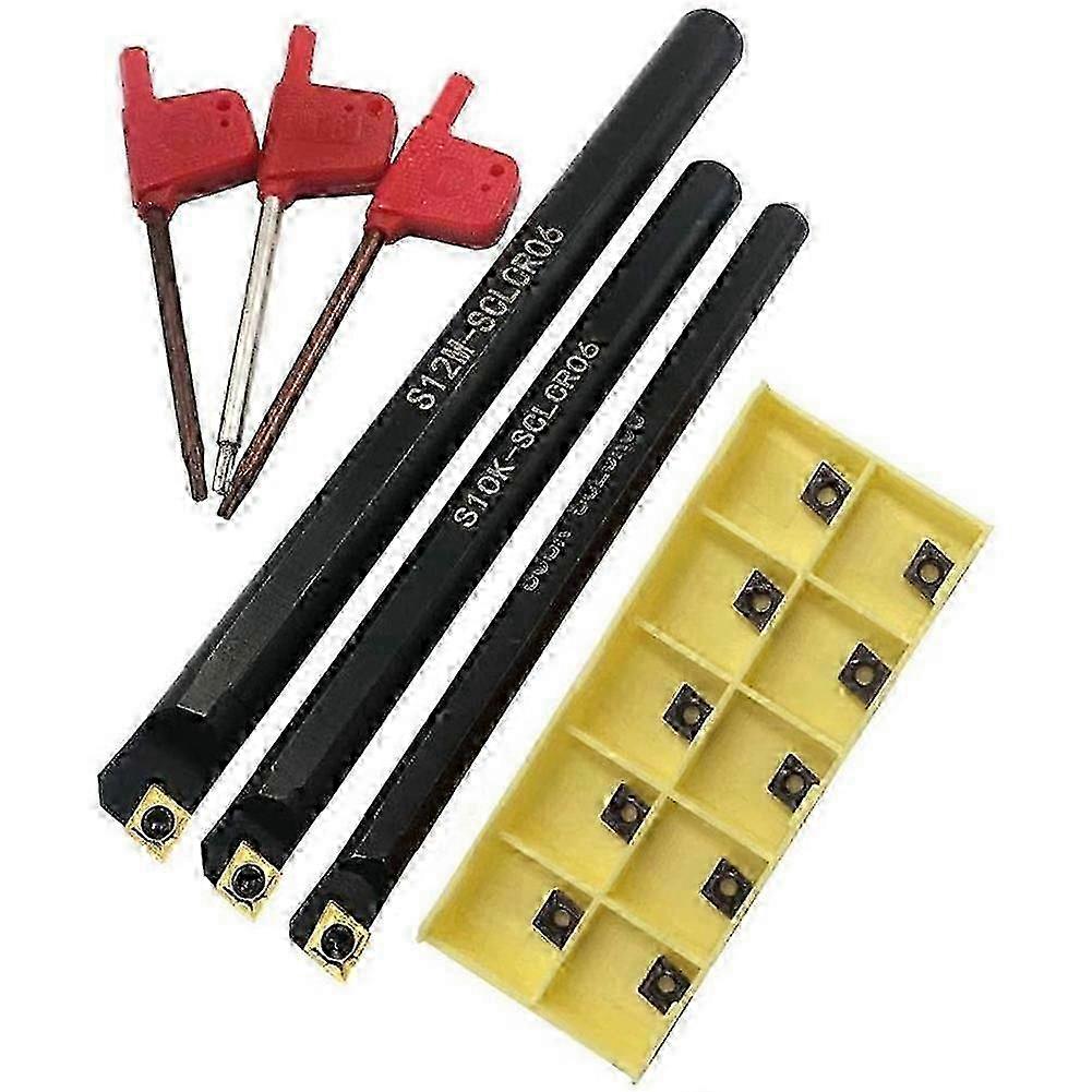 95 Degree S08K/S10K/S12M-SCLCR06 Internal Turning Boring Bar CCMT060204 Carbide Inserts for MachininBlack SZRH