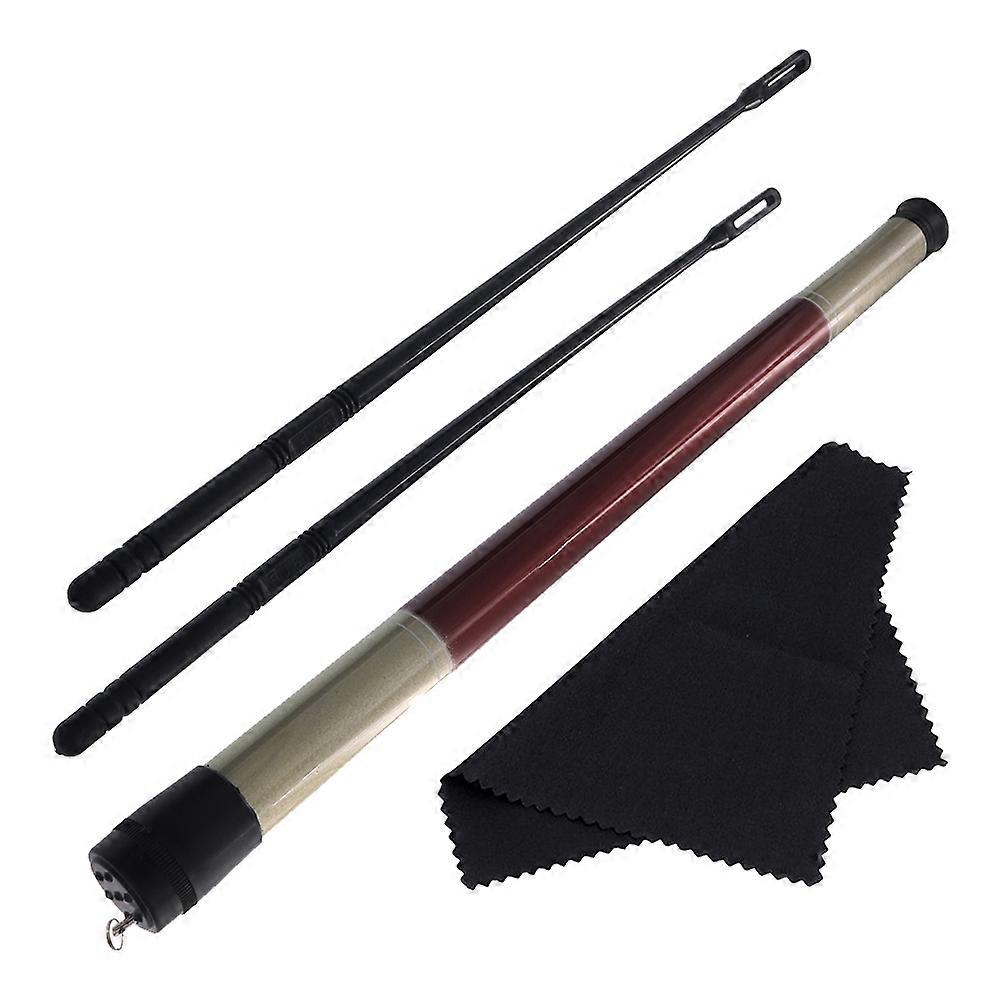 Flute Cleaning Stick with Cotton and Plastic Cloth for Flute Players Black 7.87 Inches