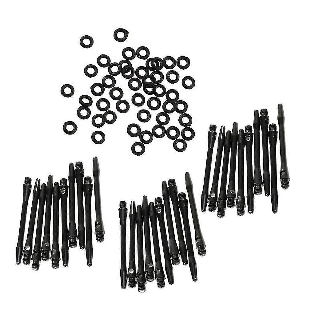 100 Pcs Rubber Dart Tip Gaskets O-Rings Grommets Washers + 30pcs Dart Shafts
