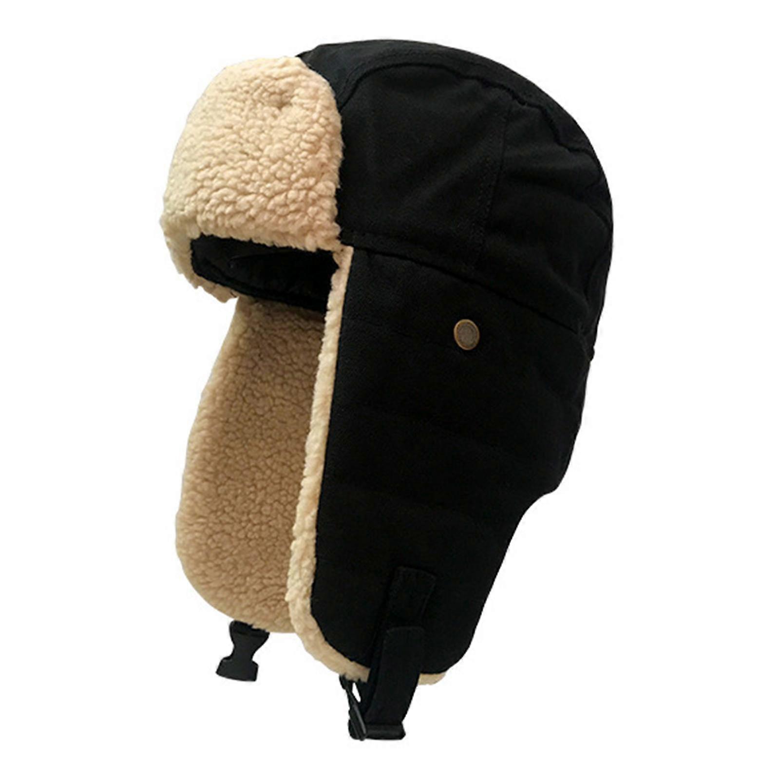 Puntos Cycling Windproof Men Women Winter Skiing Snow Warm Bomber Hat Soft Earflap