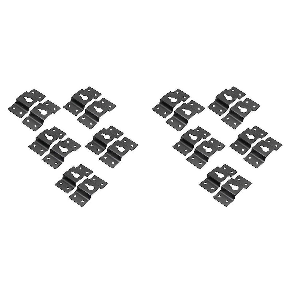 20X Speaker Wall Mount Bracket Ceiling Stand Clamp Surround Speaker Rear Hook Hanger Plate for Speak