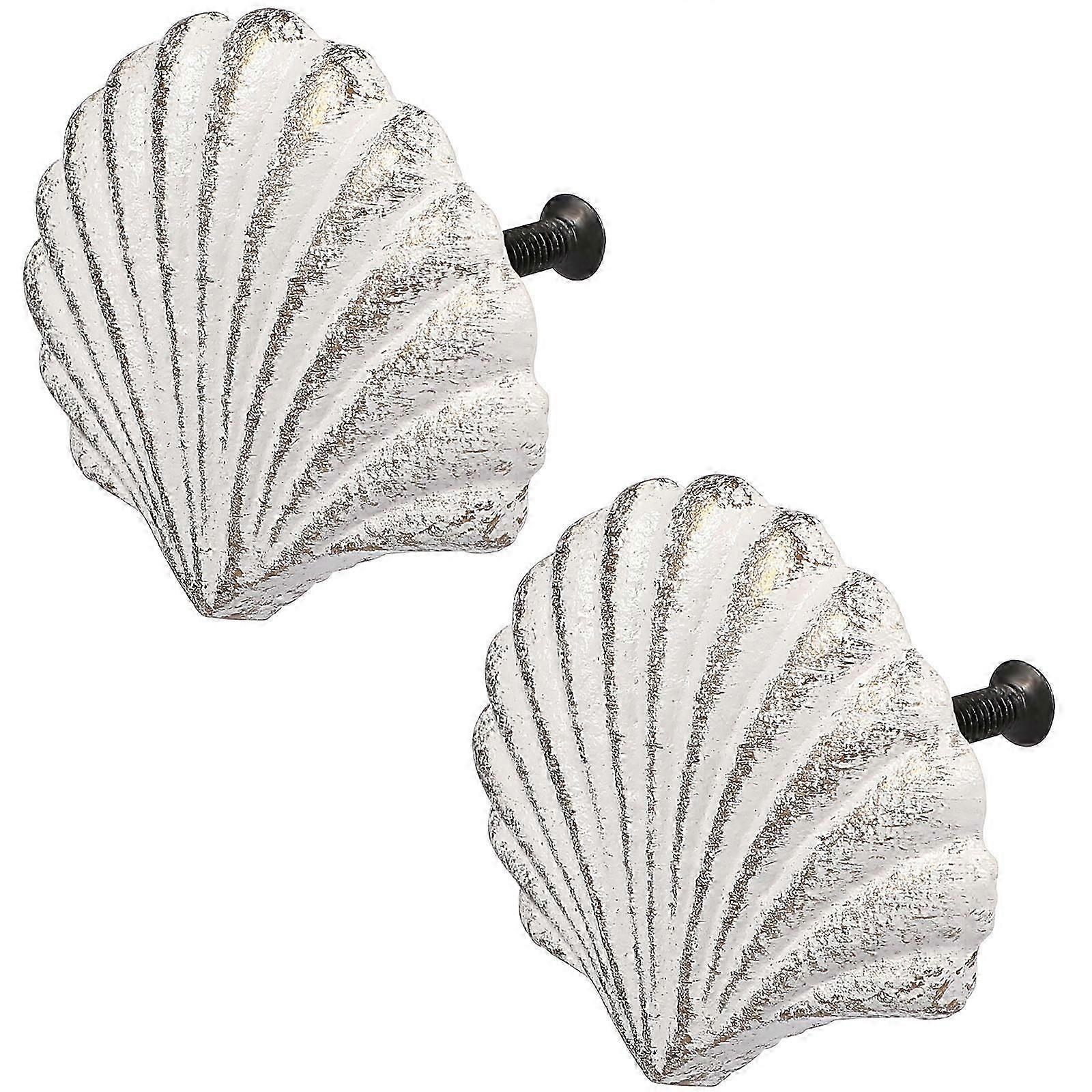 2 Pcs Drawer Handles Drawer Pulls Handles Beach Cabinet Knobs Kids Shell Knobs Knobs Pulls
