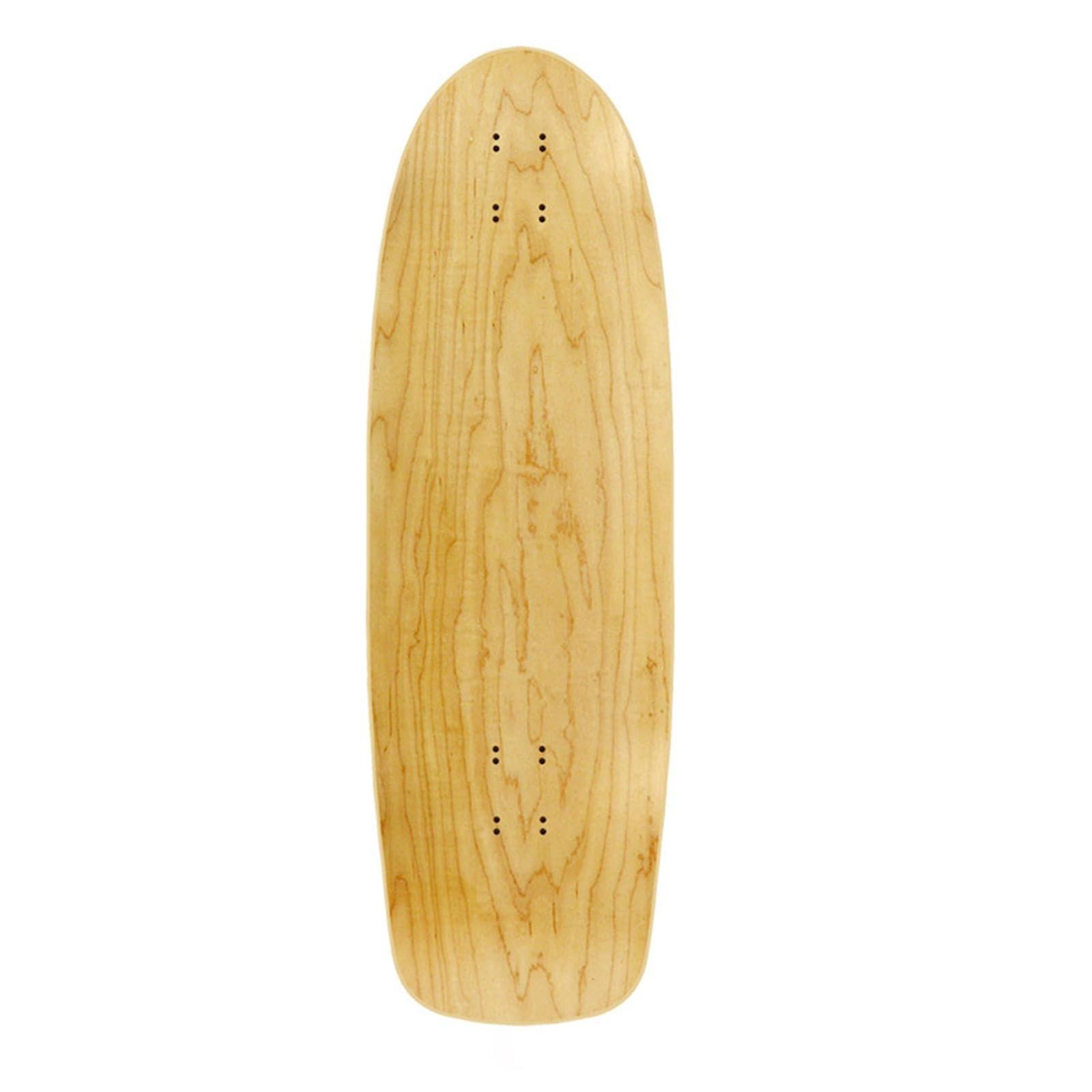 Blank Skateboard Deck with Double Tail, 7 Layer Maple Construction Skateboard, Long Deck, Concave Board for DIY, Crafts