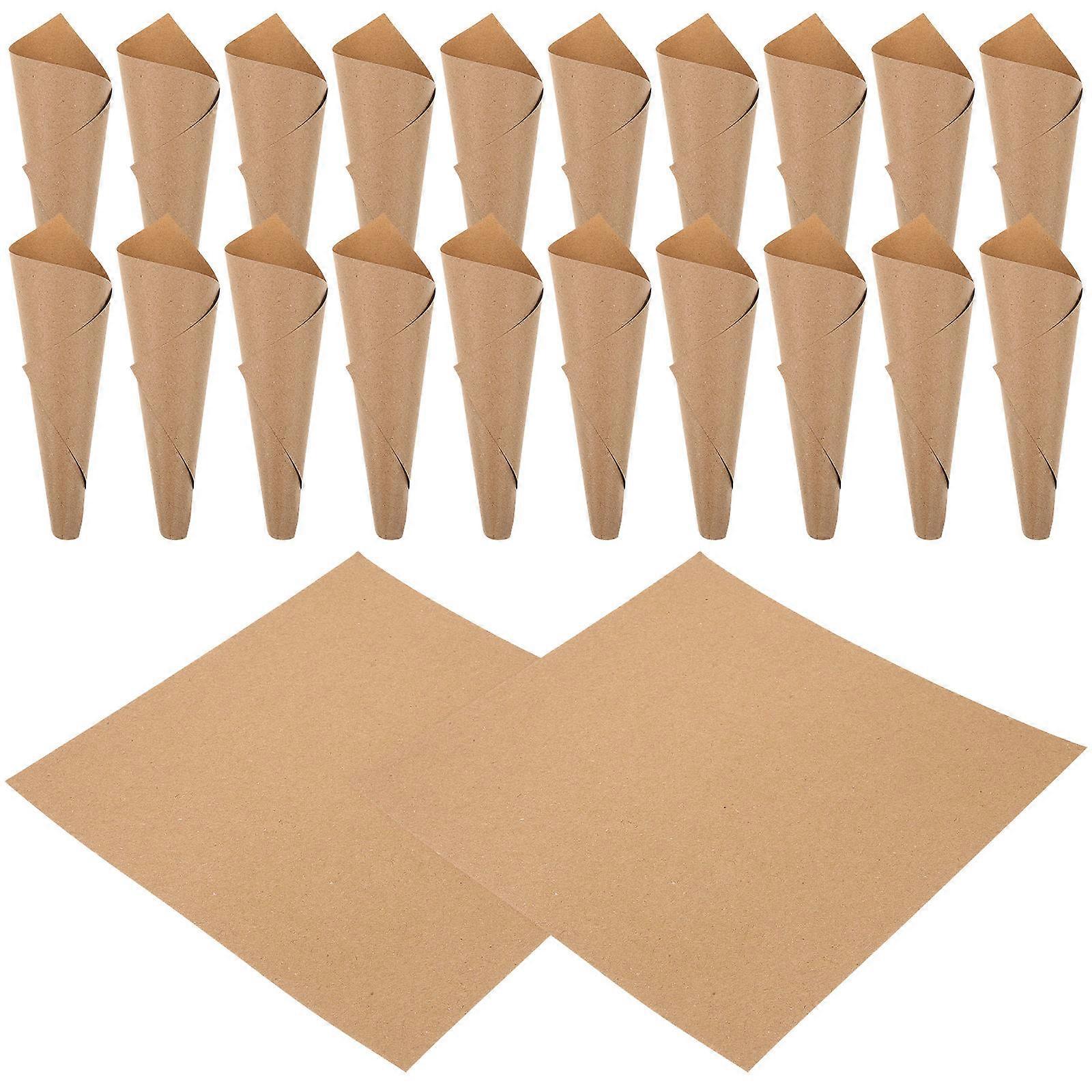Paper Cones For Crafts Confetti Petals Cones Bouquet Rose Petal Candy Paper Cones Event Planners Yellow 17.00X6.00X0.20CM Storage 30Set