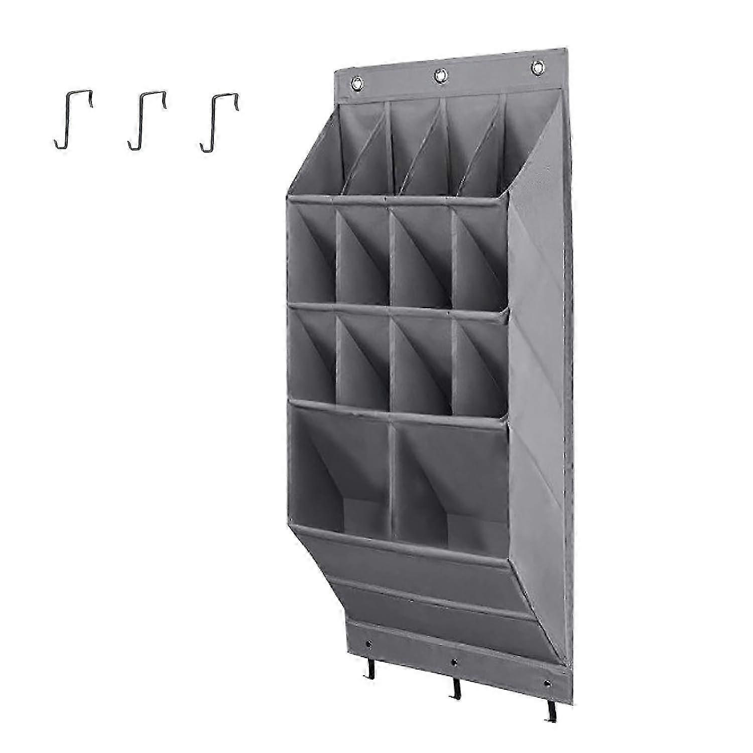 Large Deep Shoe Organizer with 14 Pockets for Effective Storage of Footwear